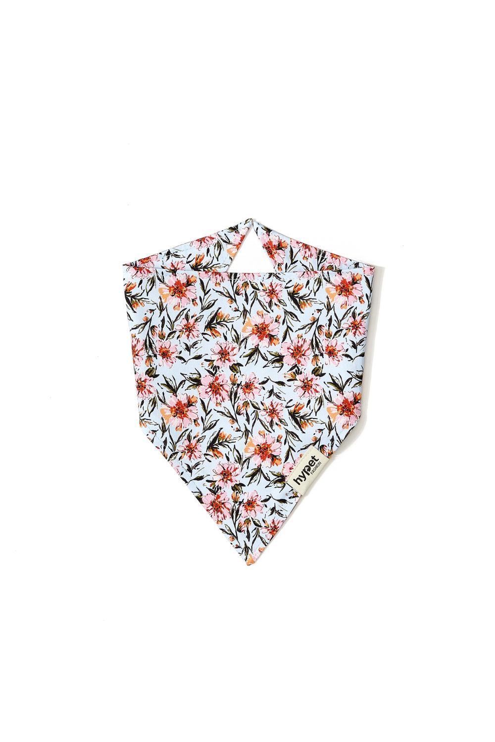 Hypet Fashion-Blue Floral Bandana-Köpek-3-Milagron.com