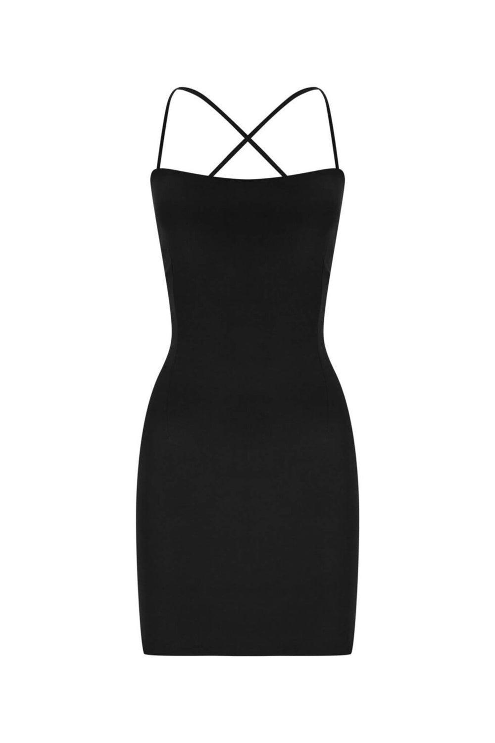 Iquoniq-Garnet In Black-Elbise-1-Milagron.com