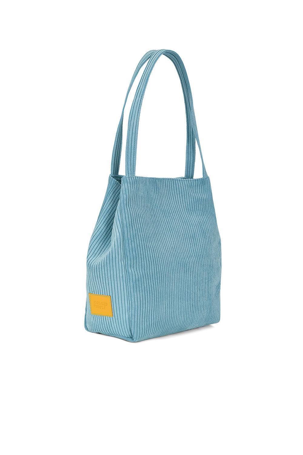 Isolated People-Aqua Women's Bucket Shoulder Bag-Omuz Çantası-4-Milagron.com