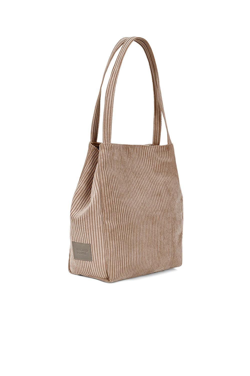 Isolated People-Brown Women's Bucket Shoulder Bag-Omuz Çantası-3-Milagron.com