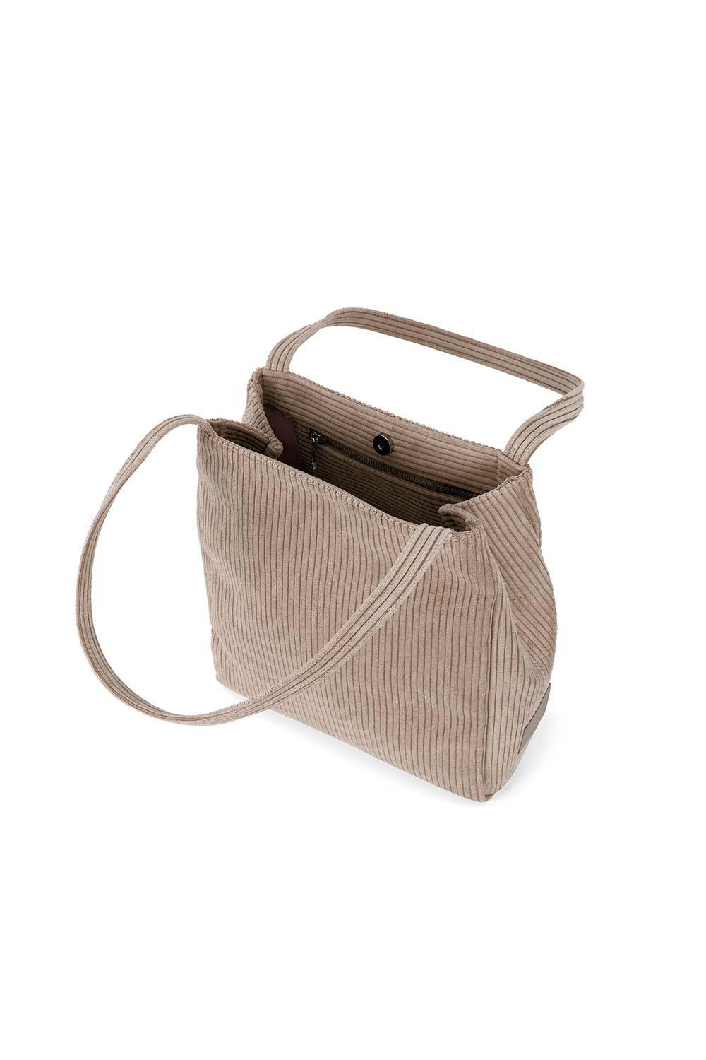 Isolated People-Brown Women's Bucket Shoulder Bag-Omuz Çantası-4-Milagron.com
