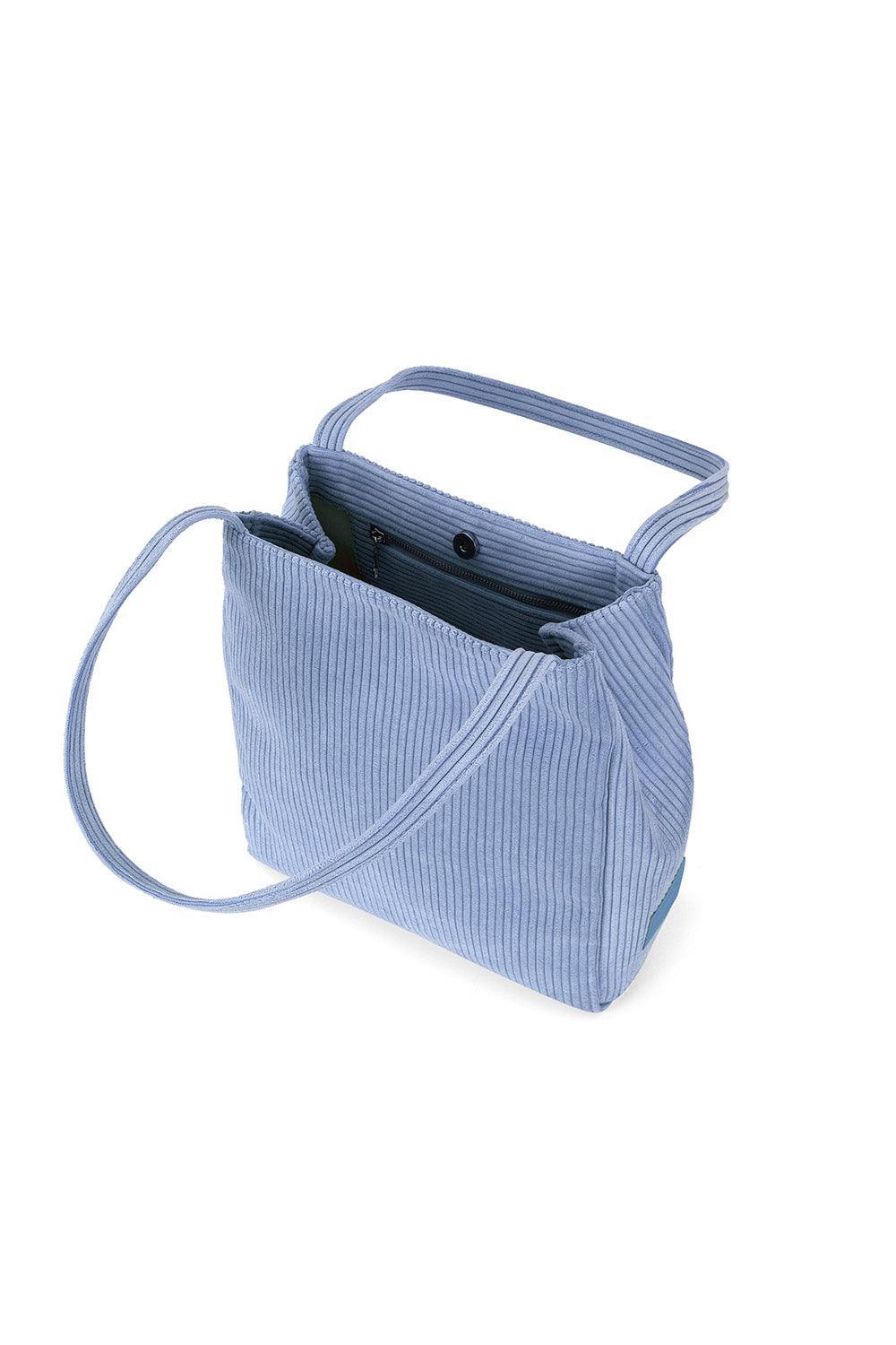Isolated People-Cloud Blue Women's Bucket Shoulder Bag-Omuz Çantası-3-Milagron.com