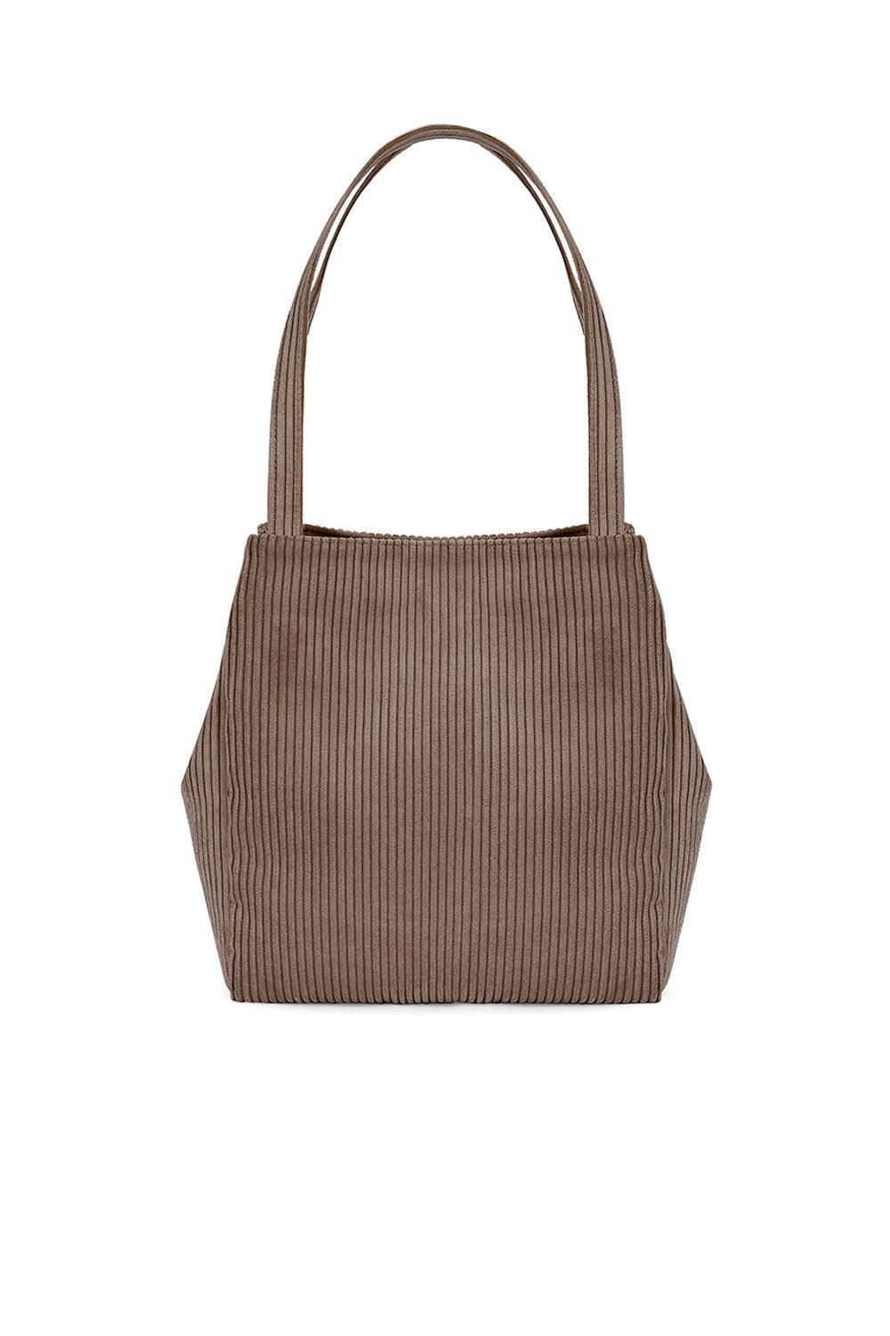 Isolated People-Dark Brown Women's Bucket Shoulder Bag-Omuz Çantası-1-Milagron.com