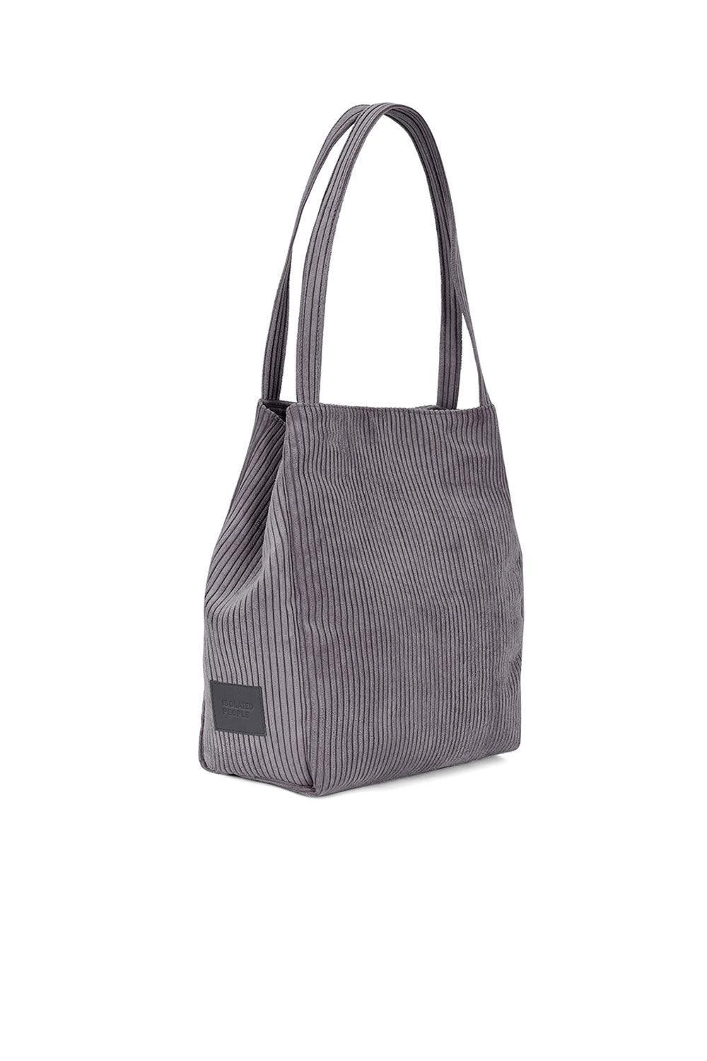Isolated People-Gray Women's Bucket Shoulder Bag-Omuz Çantası-4-Milagron.com