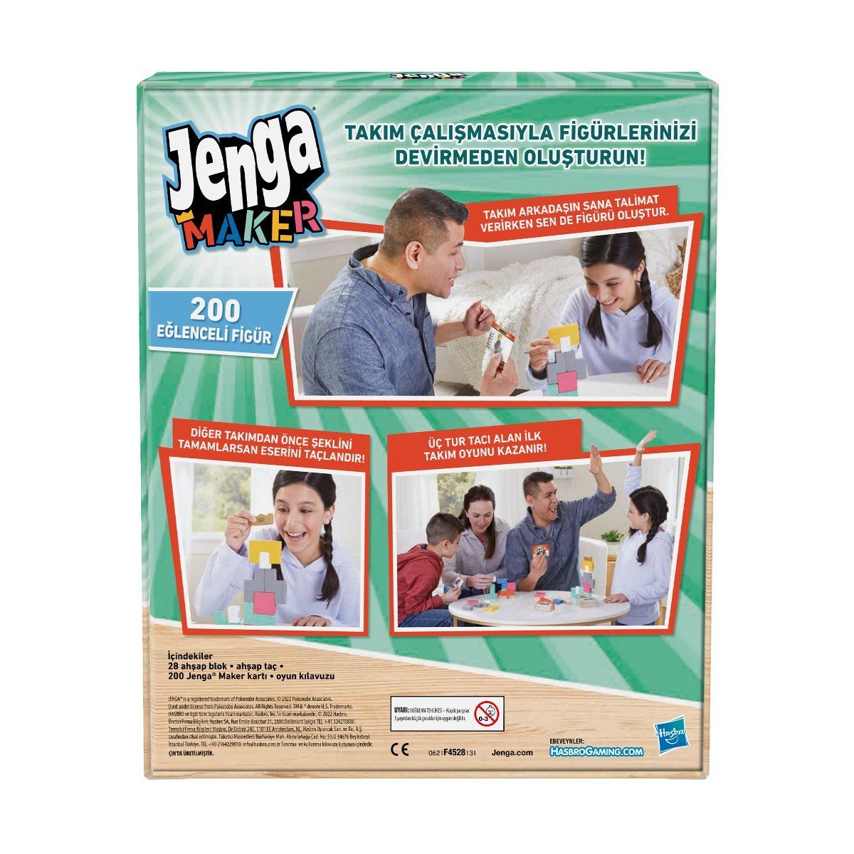 Jenga-Jenga Maker +8 Yaş-Kutu Oyunları-3-Milagron.com