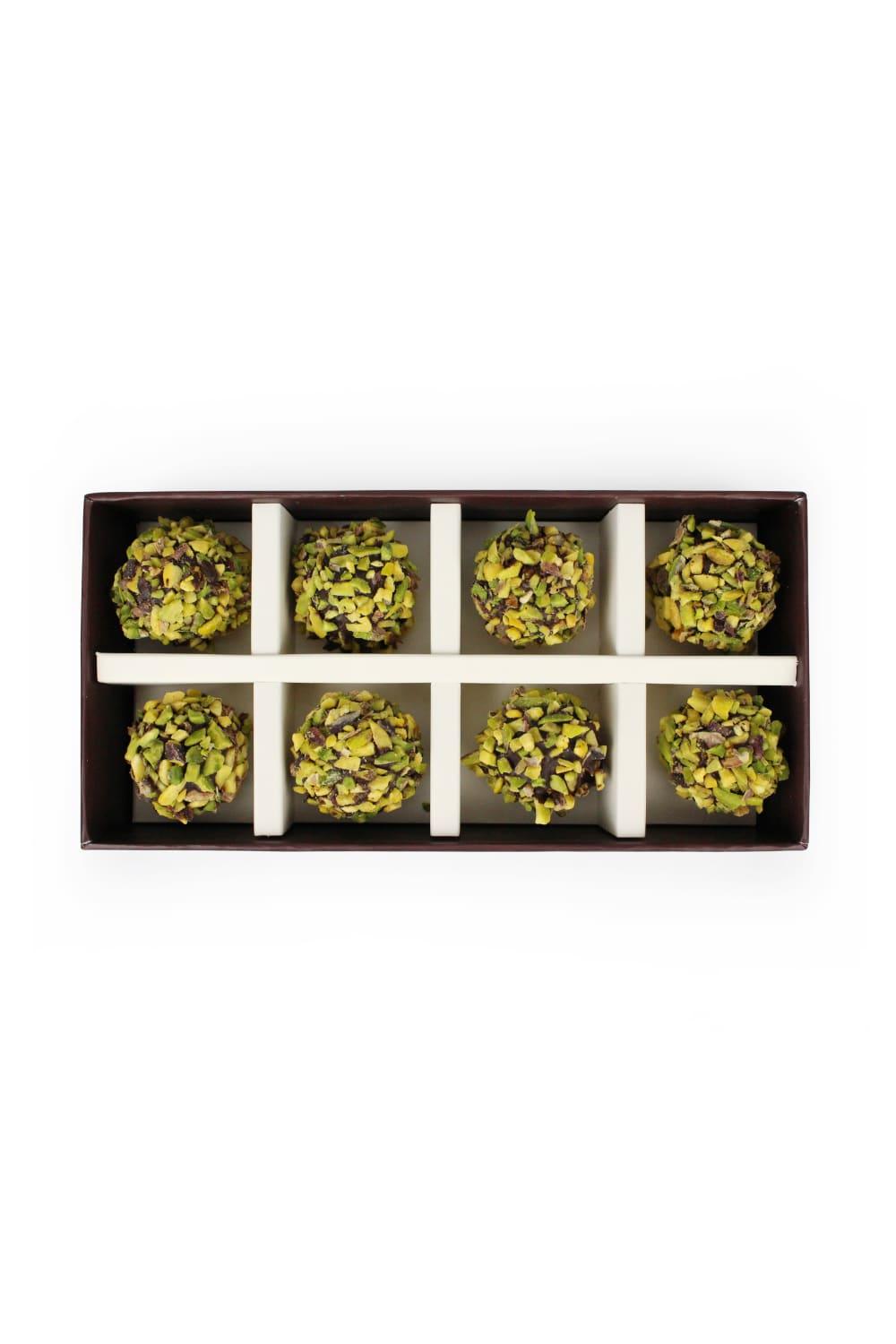 Juliette Artisan Chocolatier-Antep Fıstıklı Bitter Çikolatalı Vegan Truffle 200 g.-Çikolata-2-Milagron.com