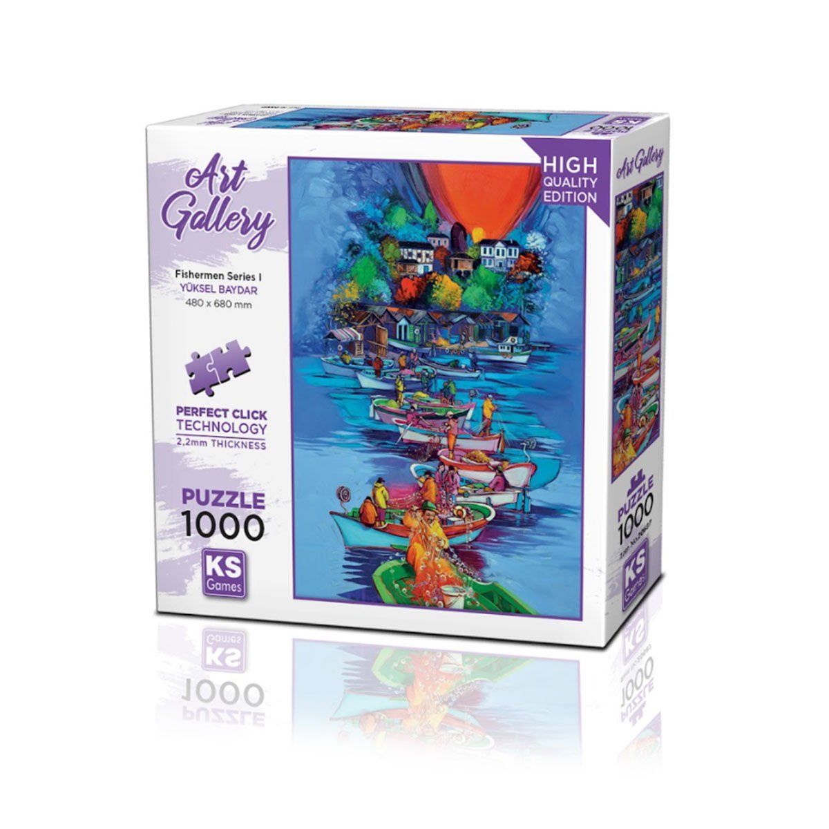 KS Puzzle-Fishermen Series I 1000 Parça Puzzle-Puzzle-1-Milagron.com