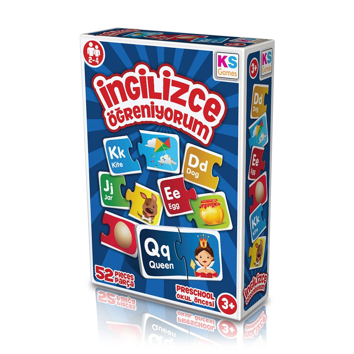 KS Puzzle-Ingilizce Öğreniyorum / +3 Yaş-Oyun Setleri-1-Milagron.com