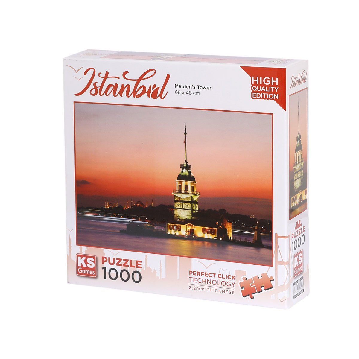 KS Puzzle-Kız Kulesi Gün Batımı 1000 Parça Puzzle-Puzzle-1-Milagron.com
