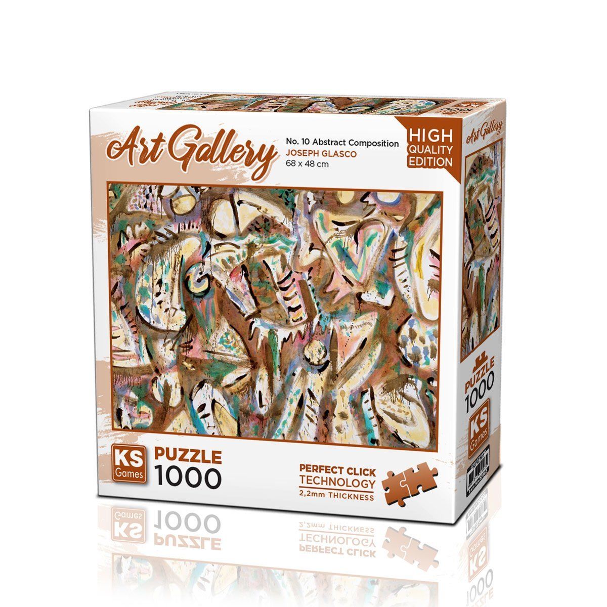 KS Puzzle-No. Abstract Composition 1000 Parça Puzzle-Puzzle-1-Milagron.com