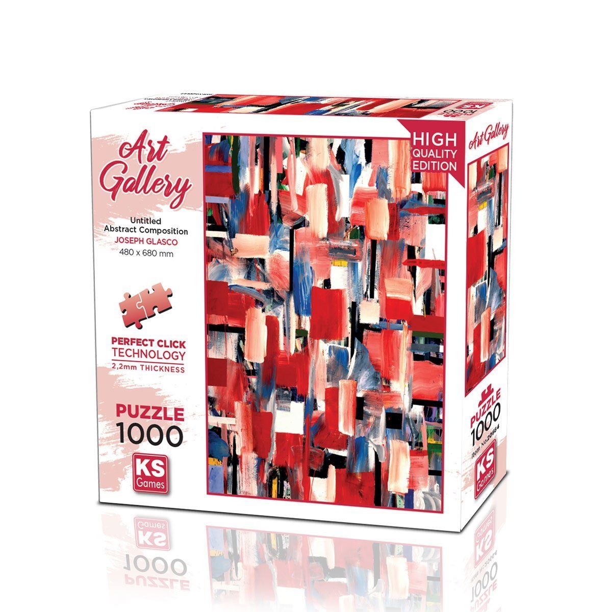 KS Puzzle-Untitled Abstract Composition 1000 Parça Puzzle-Puzzle-1-Milagron.com