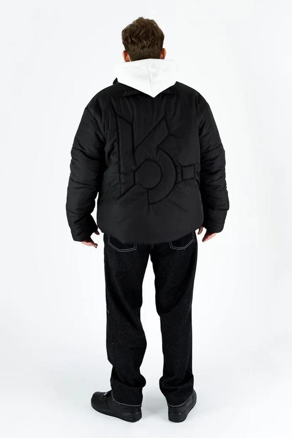 Kahshan-Black 'Puffart' Padded Puffer Jacket-Mont-2-Milagron.com