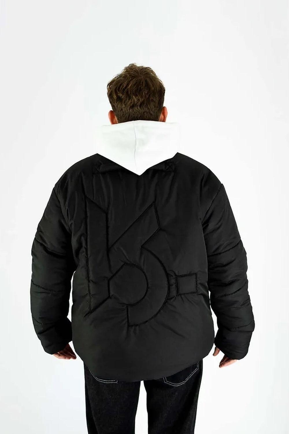 Kahshan-Black 'Puffart' Padded Puffer Jacket-Mont-3-Milagron.com