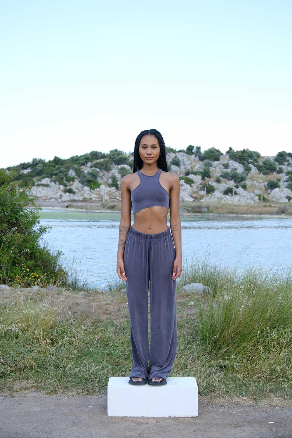 Kahshan-Medisa Füme Salaş Pantolon-Pantolon-1-Milagron.com