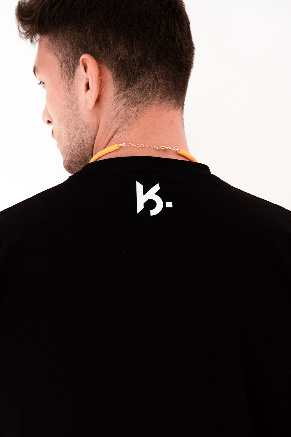 Kahshan-T-shirt Signature Basic Siyah-T-Shirts-3-Milagron.com