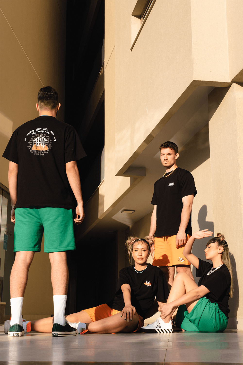 Kahshan-T-shirt Signature Basic Siyah-T-Shirts-5-Milagron.com