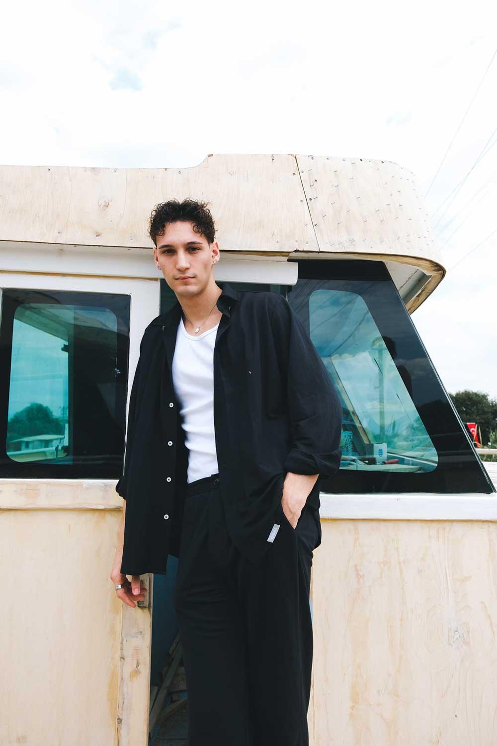 Kahshan-Zayan Siyah Gömlek-Gömlek-4-Milagron.com