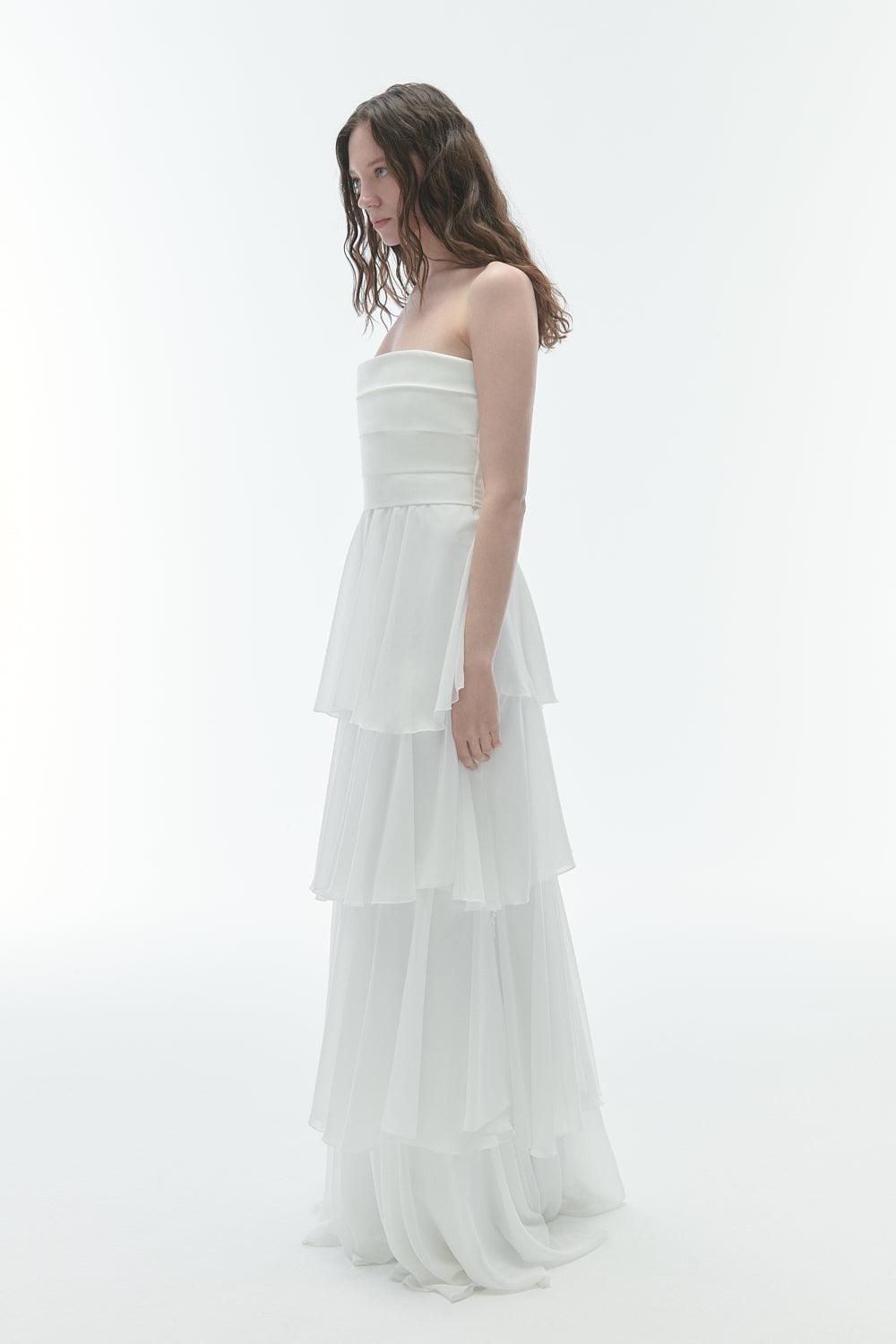 Karrla-Lea Maxi Dress With Ruffles-Elbise-2-Milagron.com