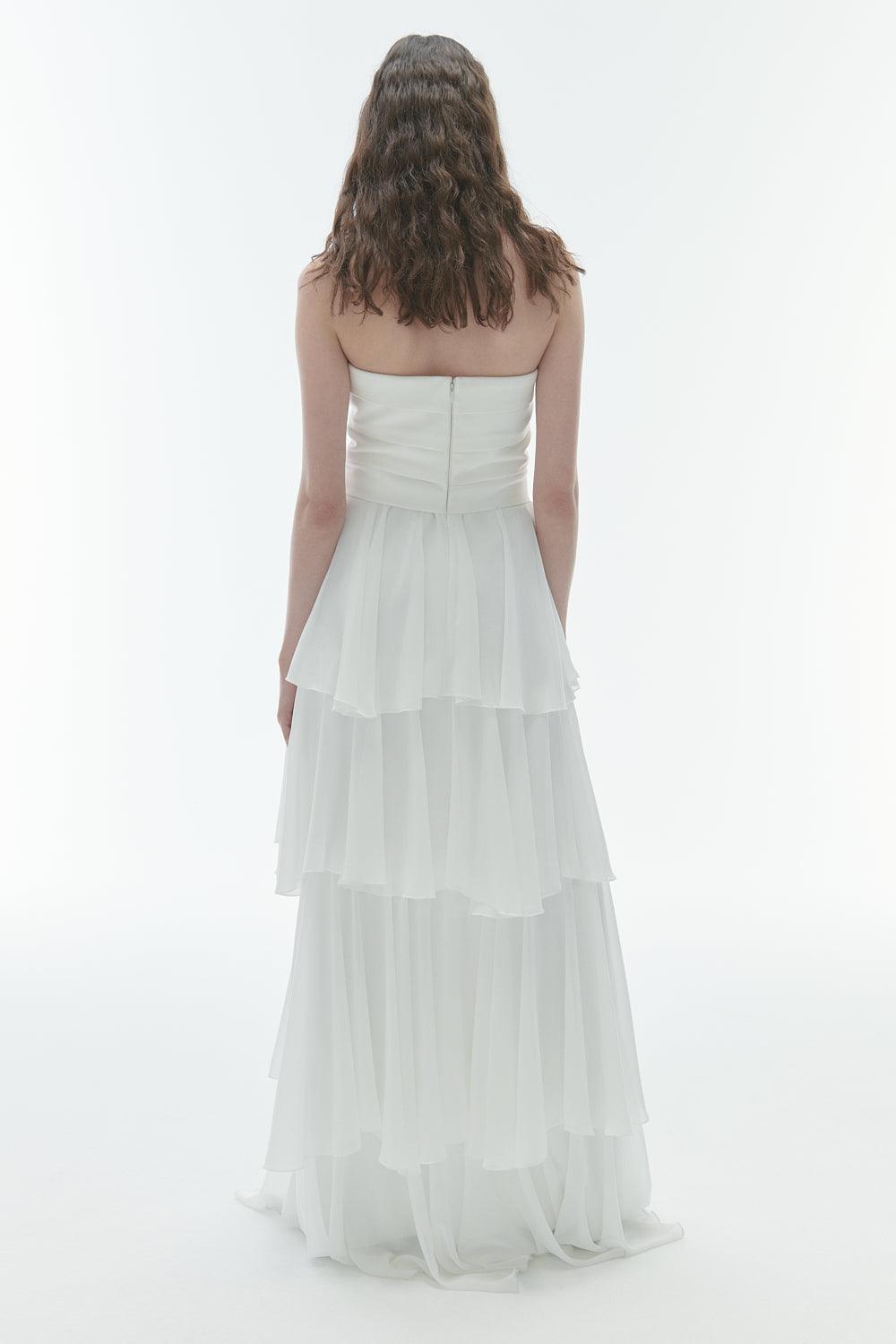 Karrla-Lea Maxi Dress With Ruffles-Elbise-3-Milagron.com