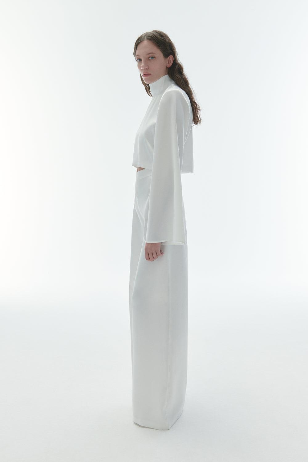 Karrla-Pia Satin Blouse-Bluz-2-Milagron.com