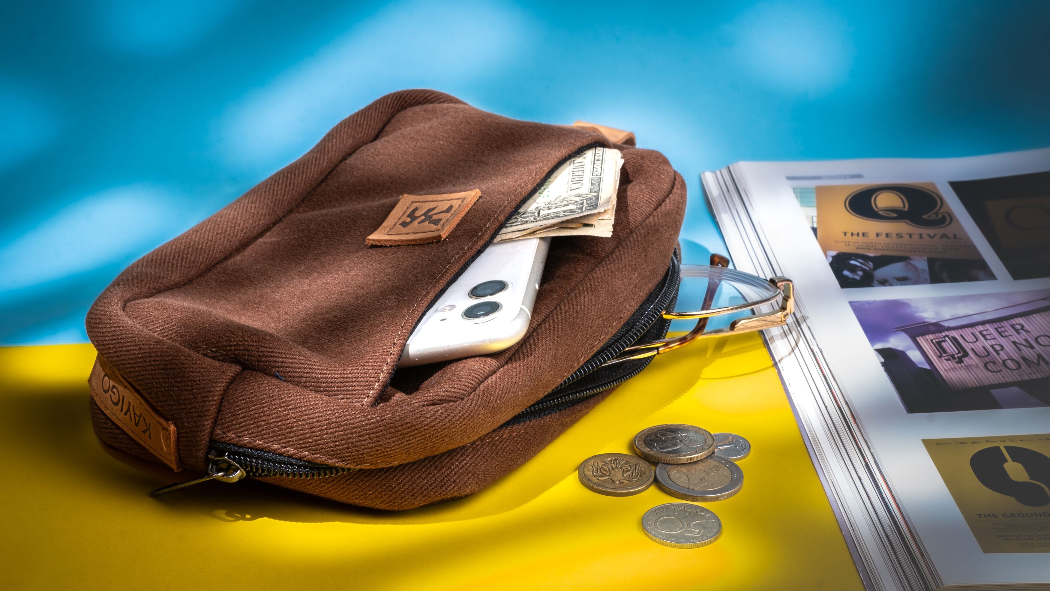 Kayigo-Bro Handy El çantası Kahverengi-Bavul & Seyahat Çantası-5-Milagron.com