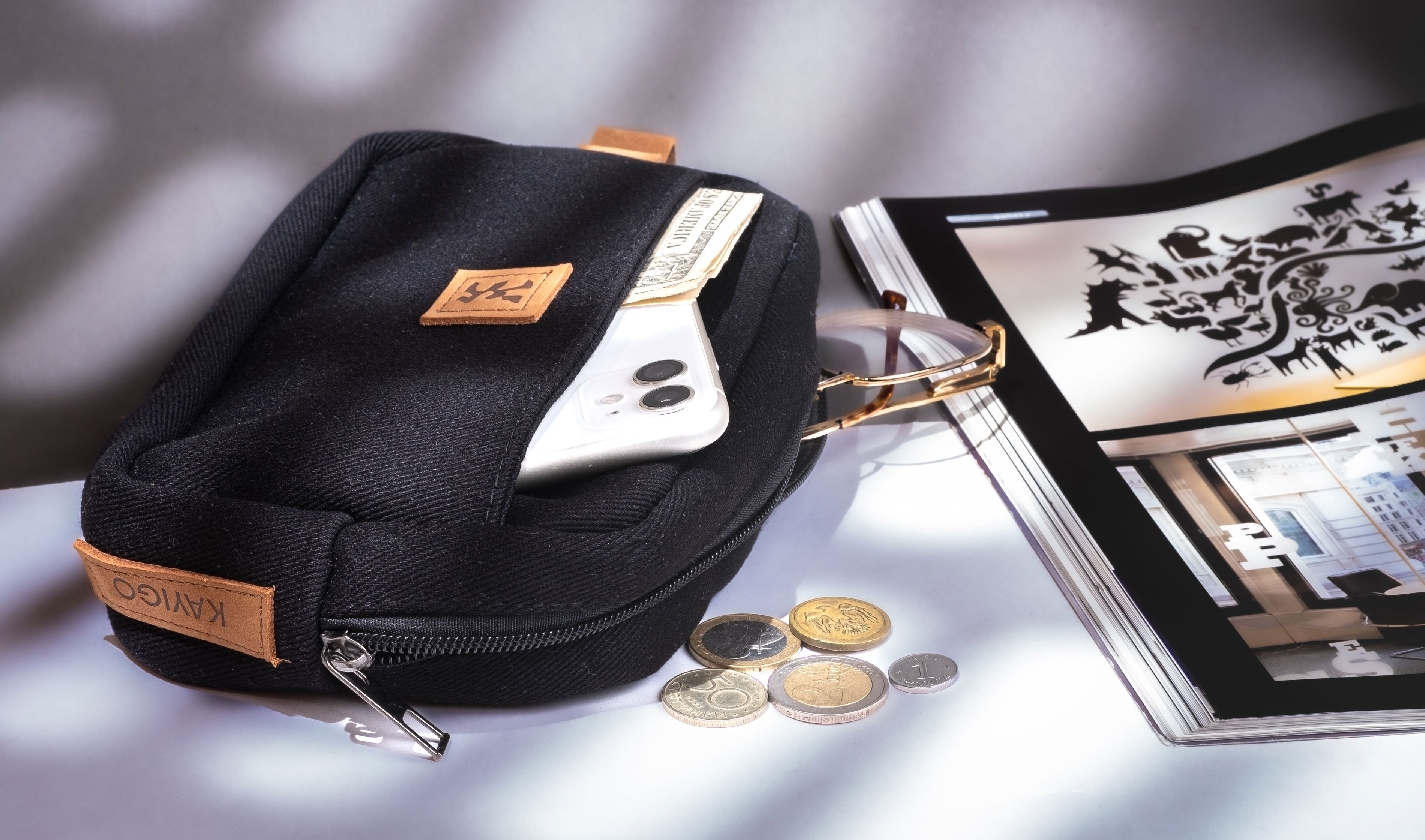 Kayigo-Bro Handy El çantası Siyah-Bavul & Seyahat Çantası-5-Milagron.com