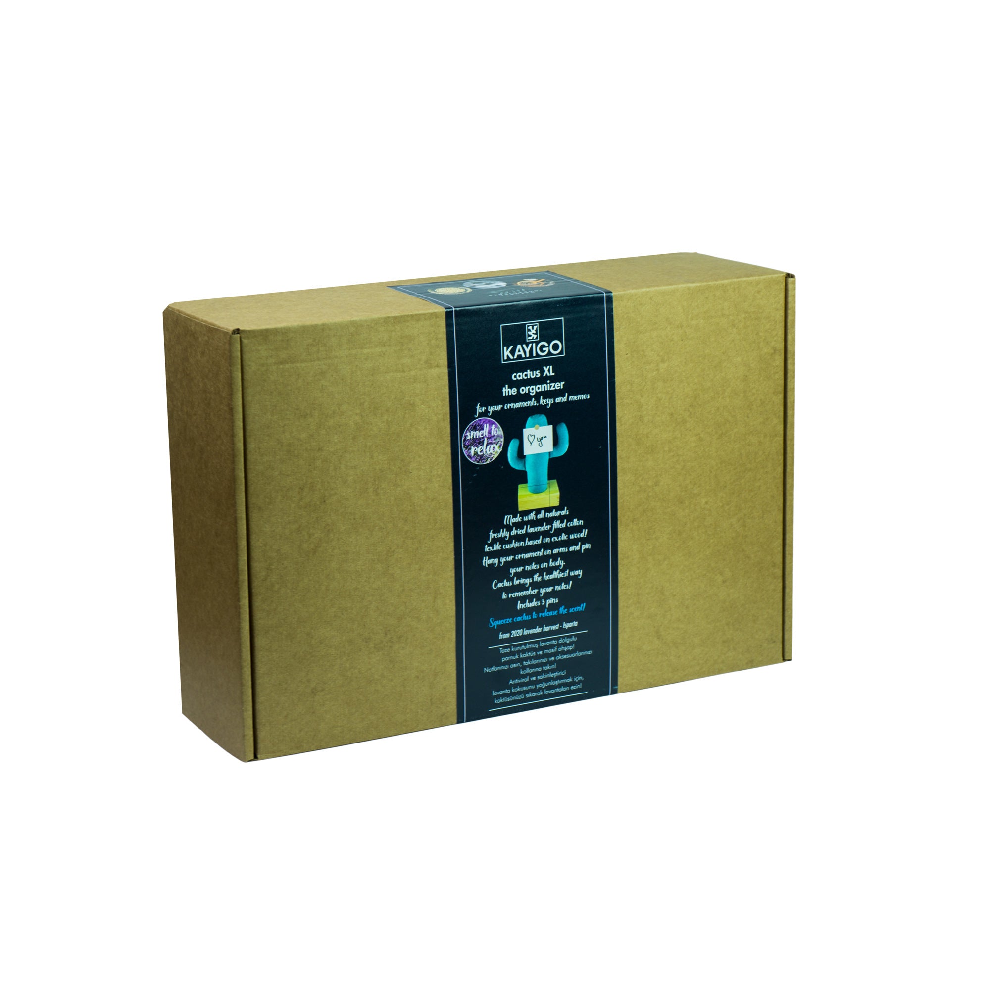 Kayigo-Cactus Xl Lavanta Dolgulu Notluk-Masaüstü Organizer-4-Milagron.com