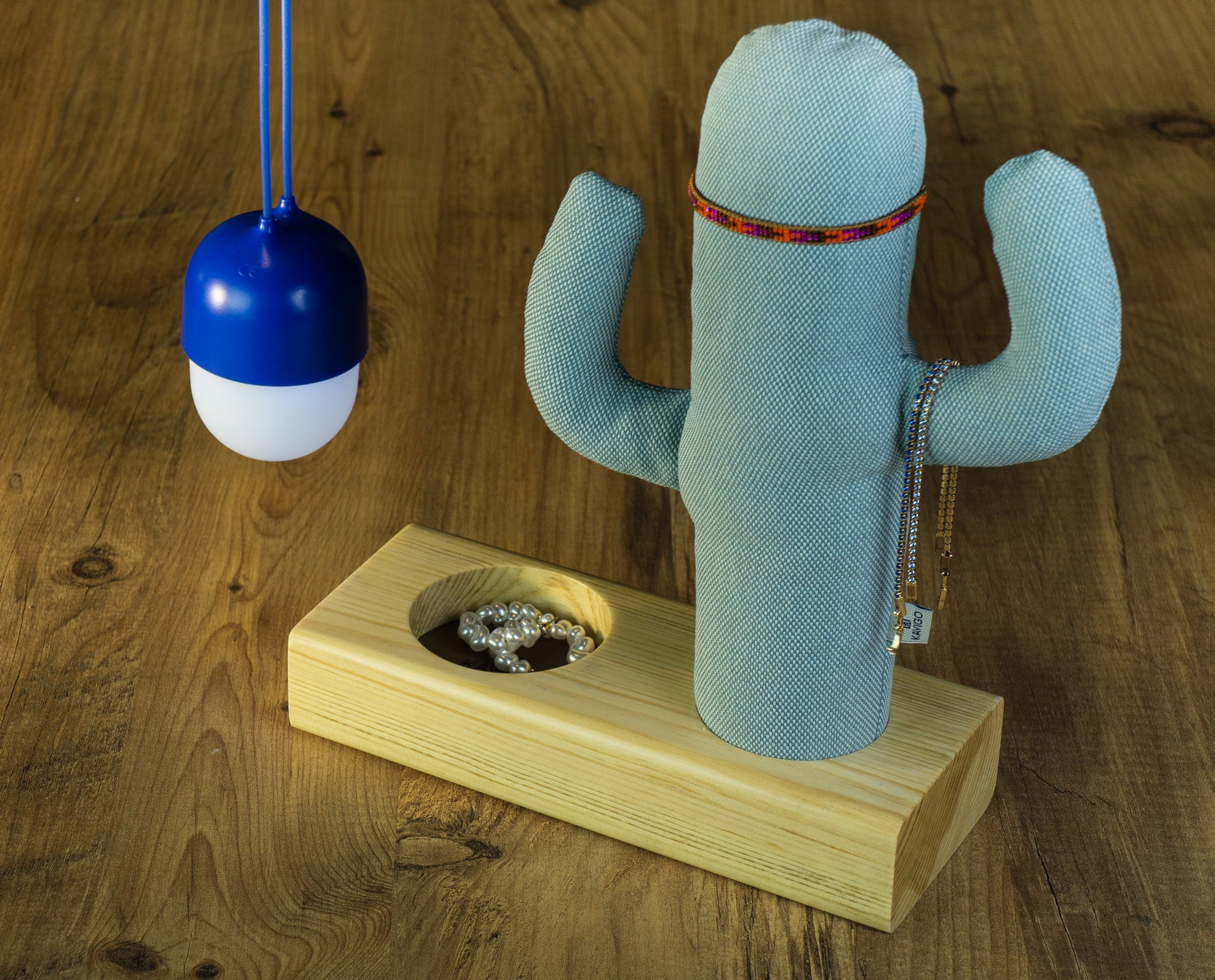 Kayigo-Cactus Xl + Station Organizer Mavi-Masaüstü Organizer-2-Milagron.com