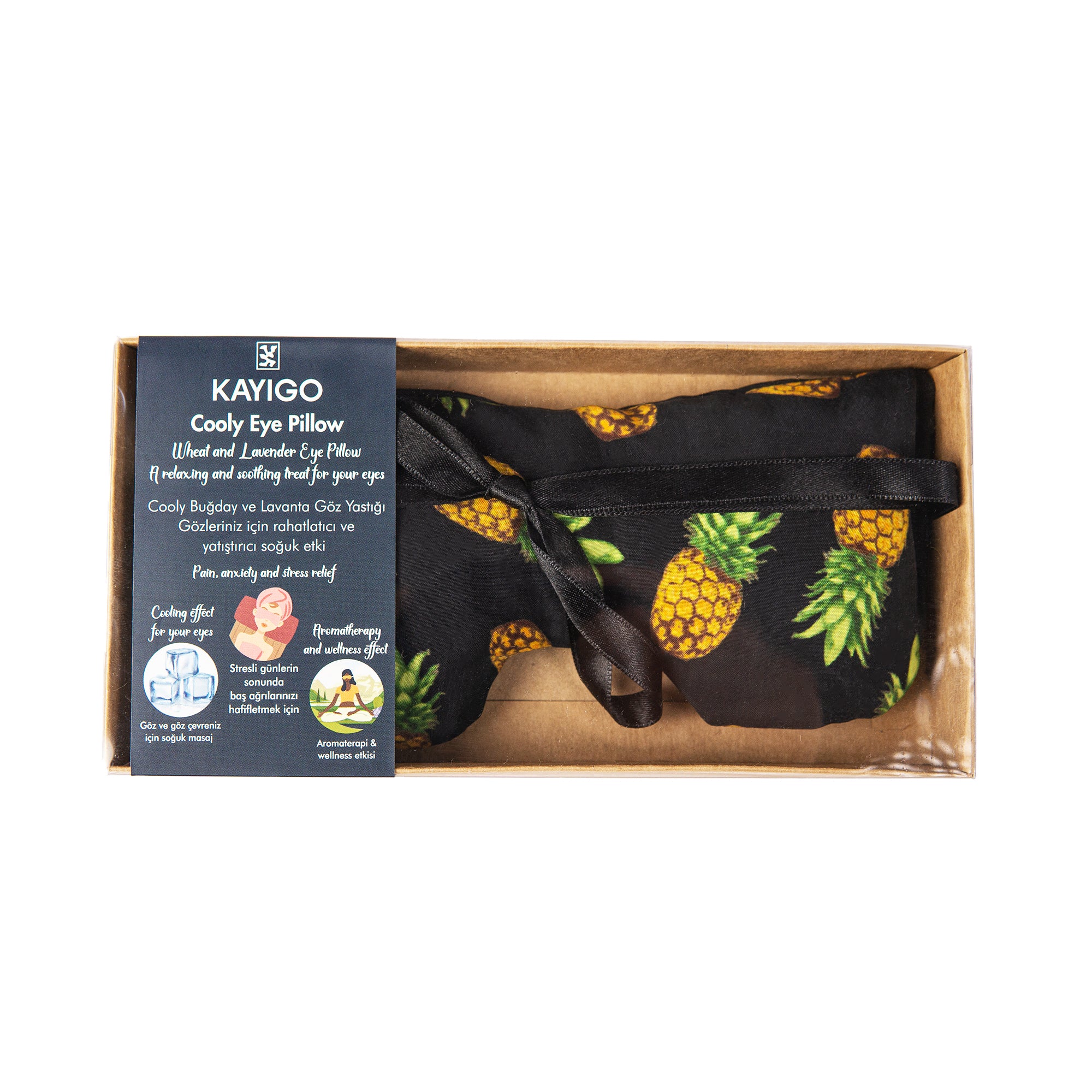 Kayigo-Cooly Göz Yastığı Ananas-Göz Bandı-2-Milagron.com