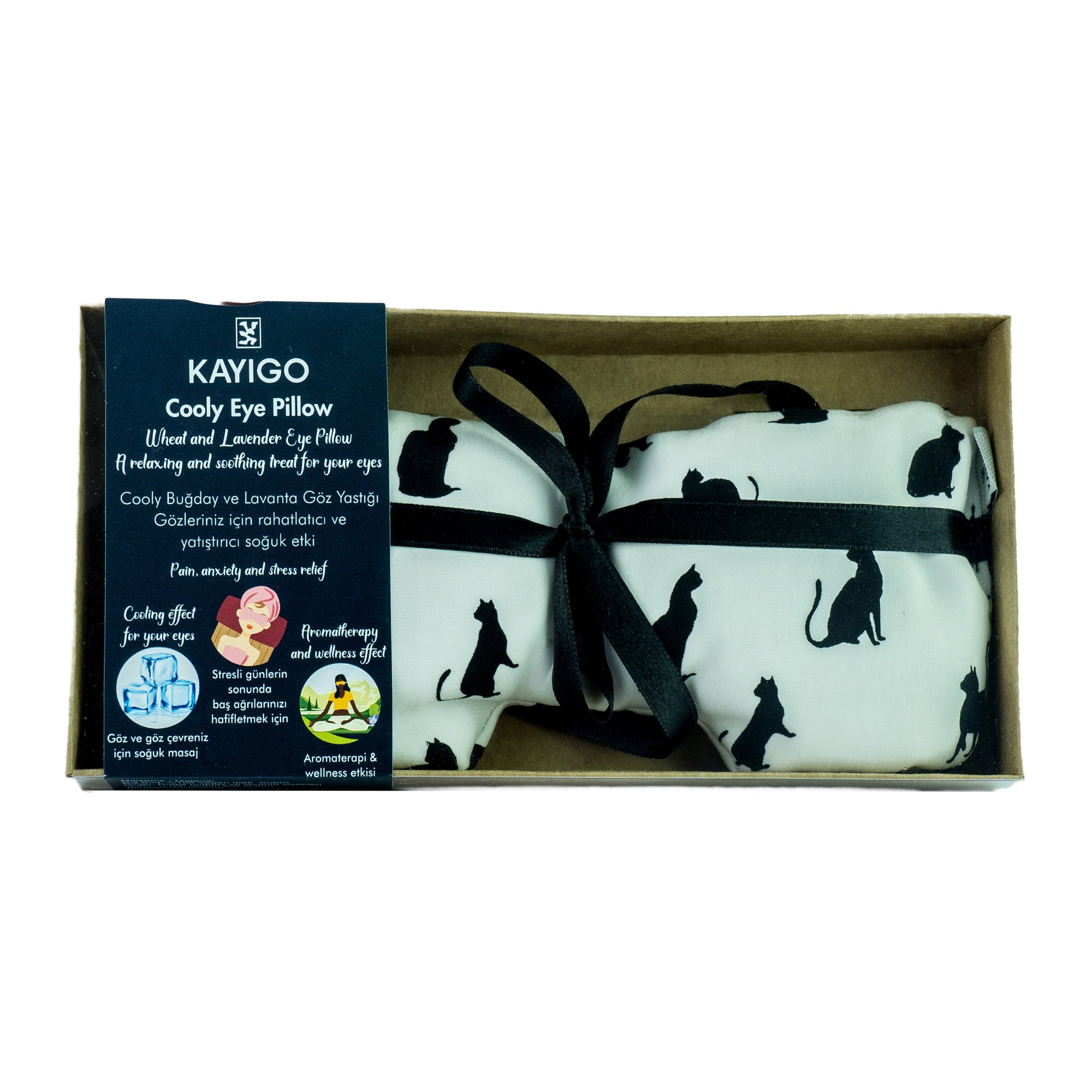 Kayigo-Cooly Göz Yastığı Beyaz-Göz Bandı-6-Milagron.com