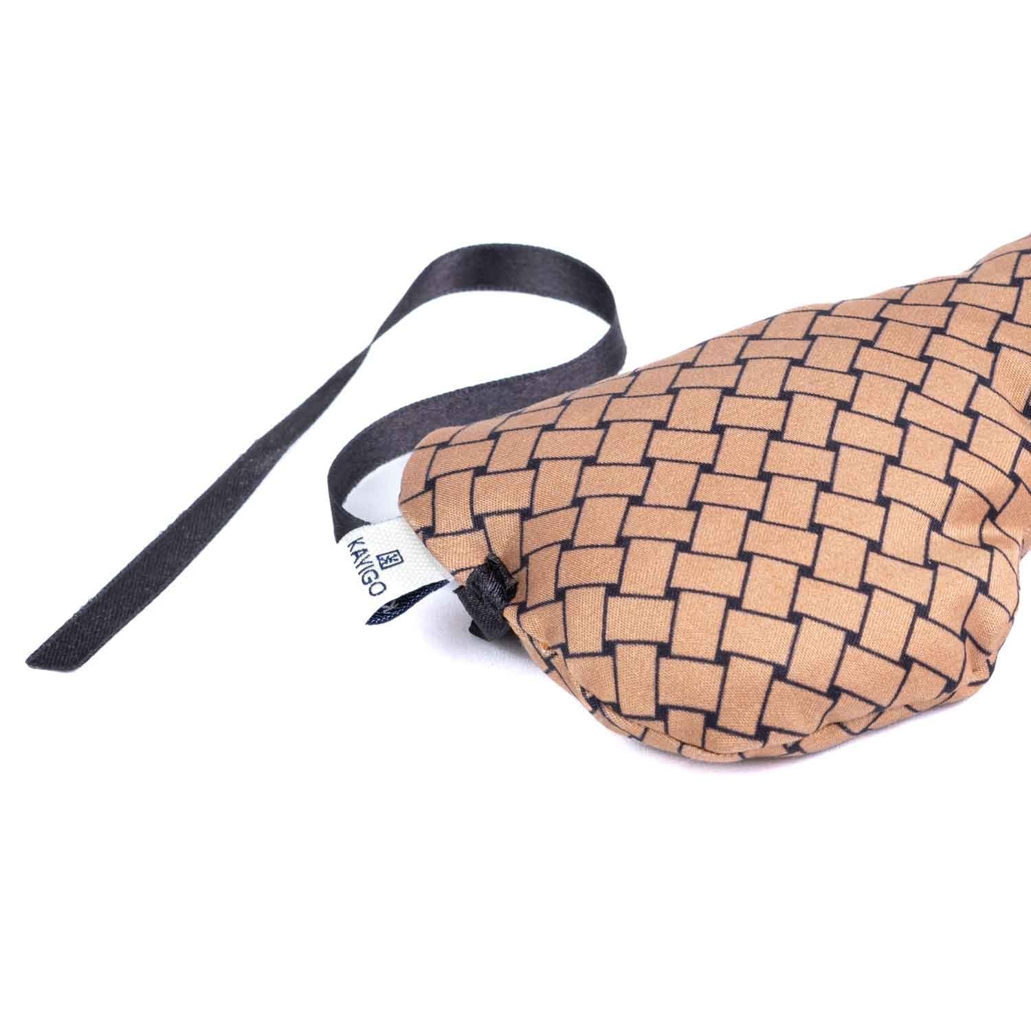 Kayigo-Cooly Göz Yastığı Kahverengi Hasır-Göz Bandı-2-Milagron.com