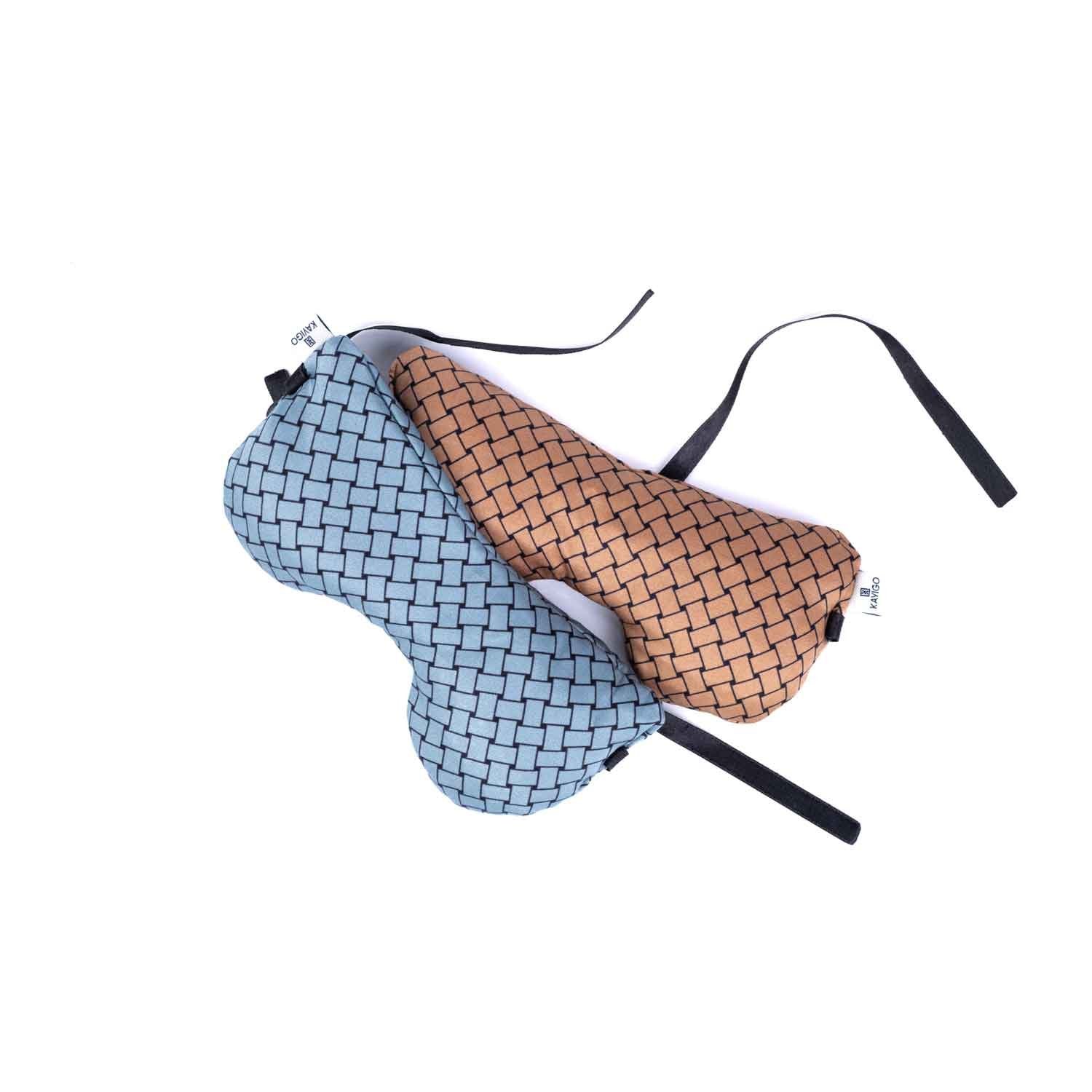 Kayigo-Cooly Göz Yastığı Kahverengi Hasır-Göz Bandı-3-Milagron.com