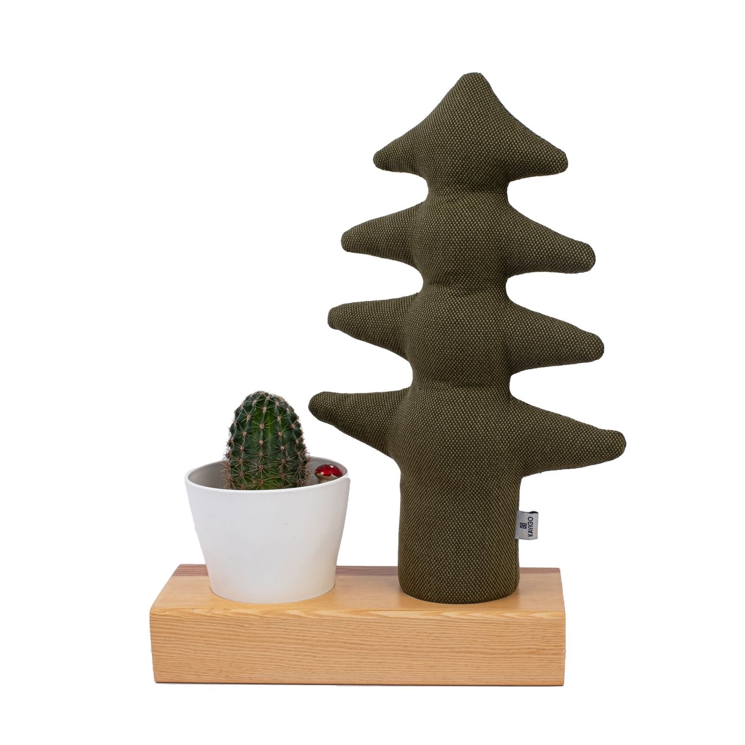 Kayigo-Flowery Saksılı Notluk Yeşil çam-Masaüstü Organizer-1-Milagron.com