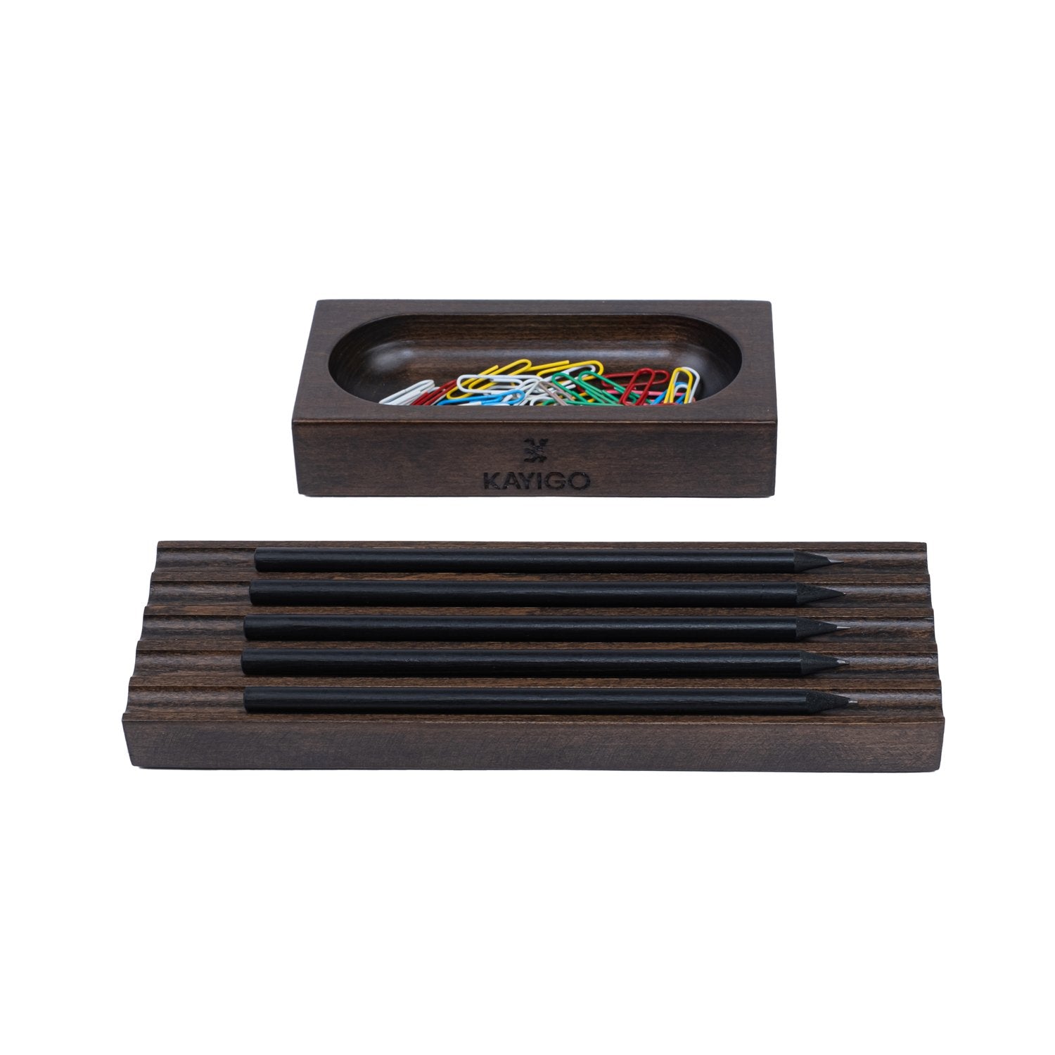 Kayigo-Koyu Kahverengi İkili Masa üstü Organizer-Masaüstü Organizer-1-Milagron.com