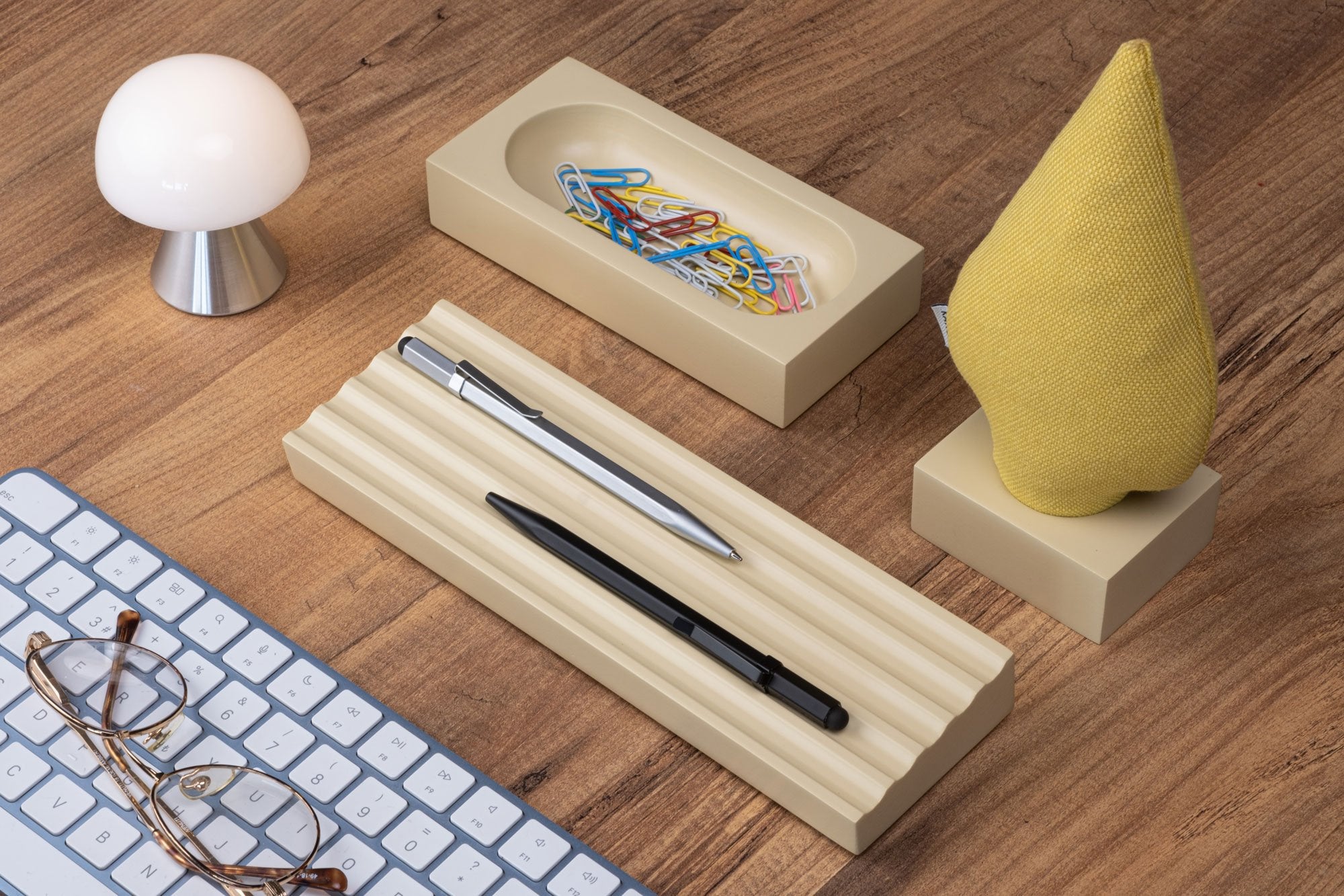 Kayigo-Lavanta Dolgulu Ladin Notluk / Sarı Krem-Masaüstü Organizer-3-Milagron.com