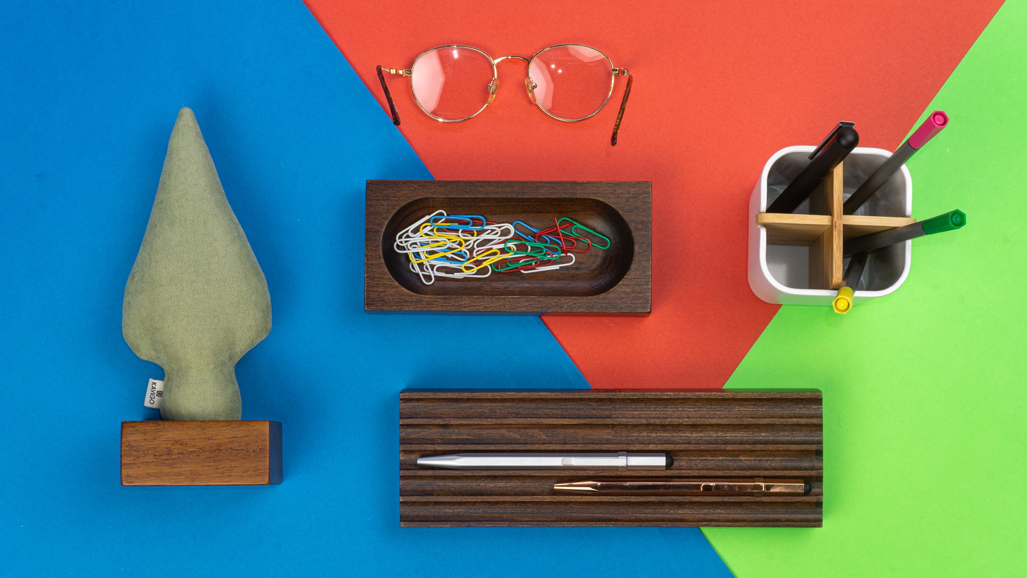 Kayigo-Lavanta Dolgulu Yeşil Selvi Notluk-Masaüstü Organizer-3-Milagron.com