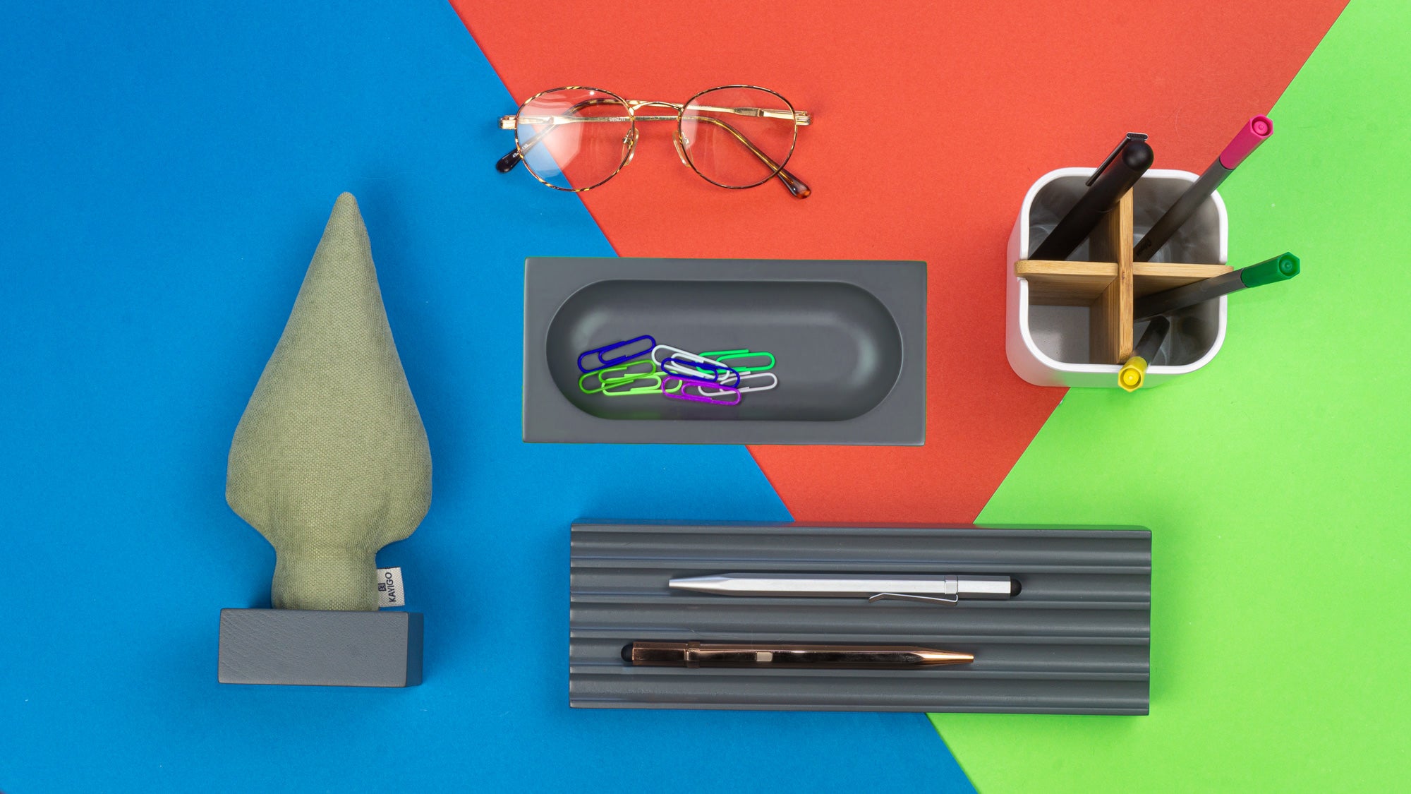 Kayigo-Lavanta Dolgulu Yeşil Selvi Notluk-Masaüstü Organizer-3-Milagron.com