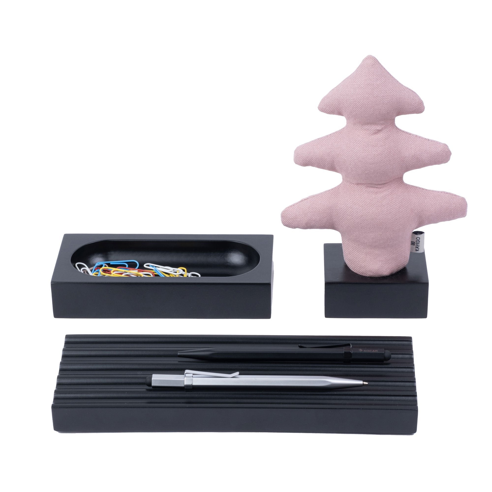 Kayigo-Lavanta Dolgulu çam Notluk / Pembe Siyah-Masaüstü Organizer-2-Milagron.com