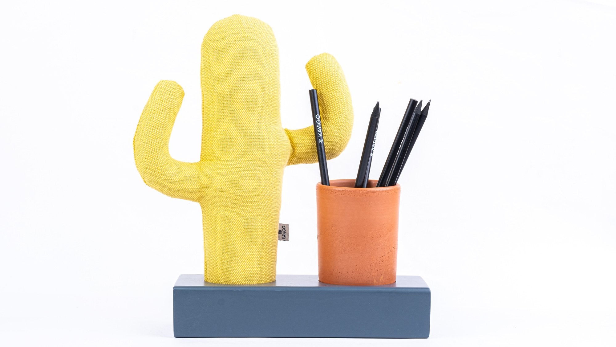 Kayigo-Lavender Kalemlik & Notluk Sarı Kaktüs-Masaüstü Organizer-1-Milagron.com