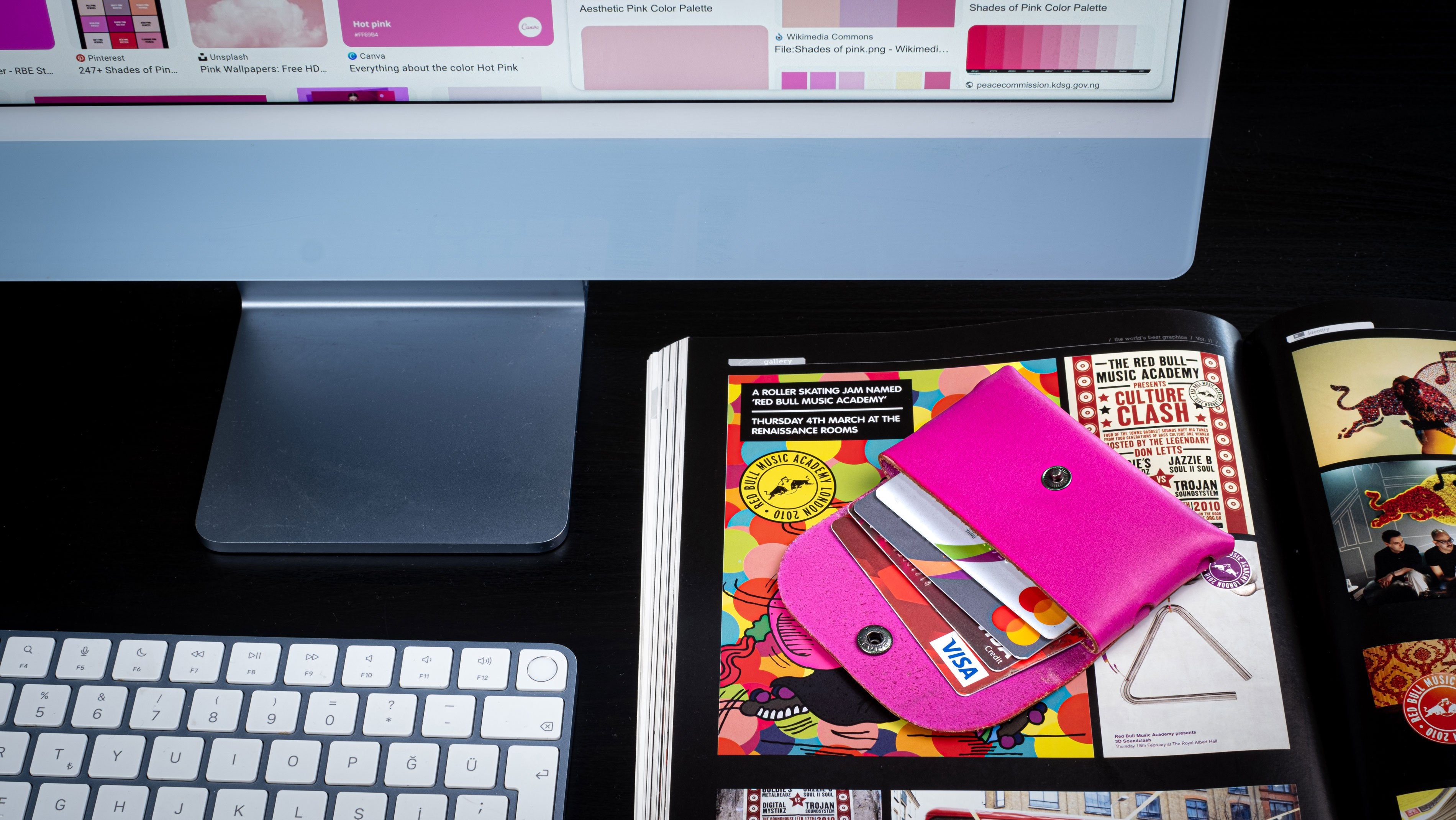 Kayigo-Marsel Kartvizitlik / Kulaklık çantası Fuşya-Cüzdan & Kartlık-4-Milagron.com