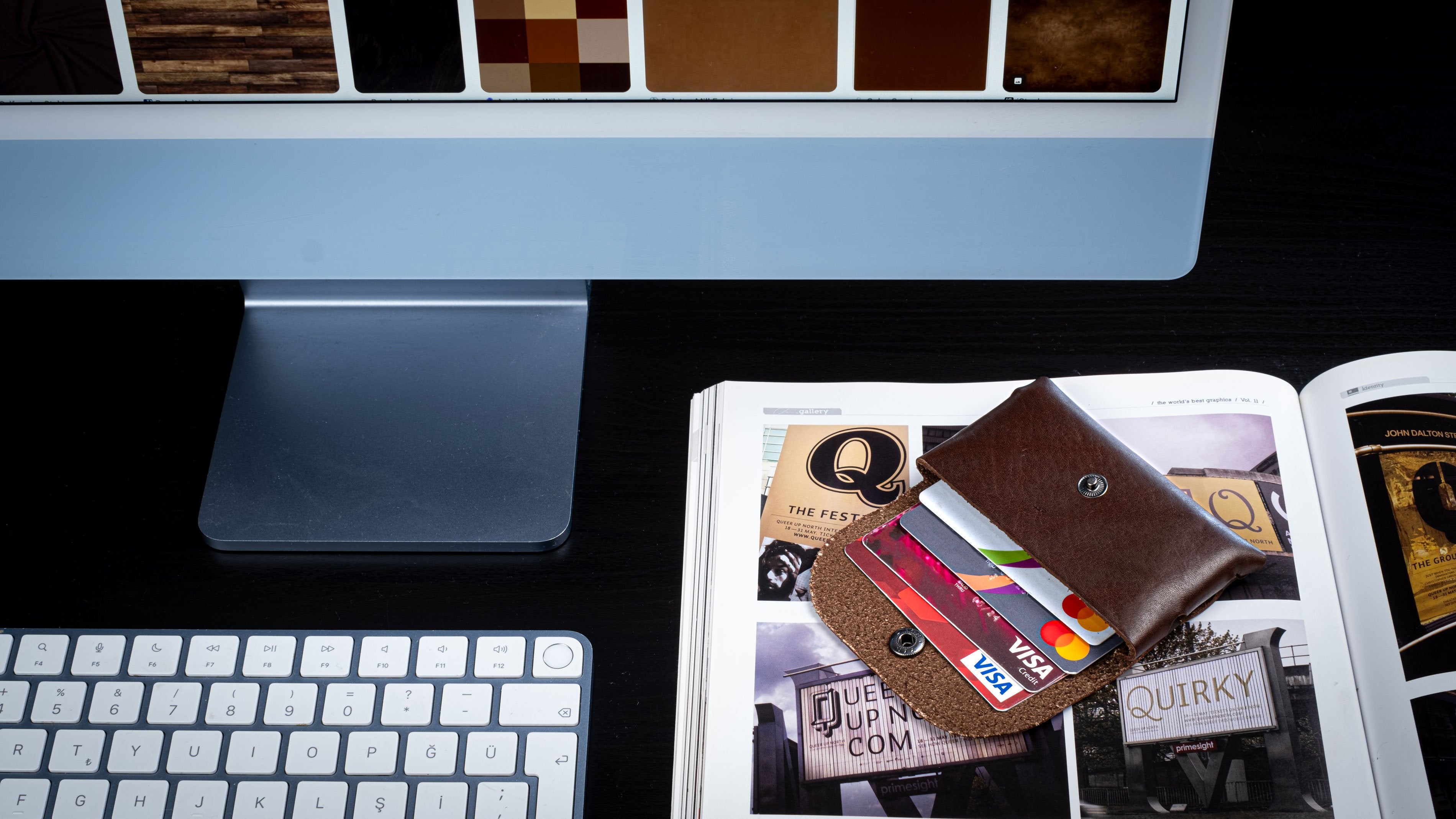 Kayigo-Marsel Kartvizitlik / Kulaklık çantası Kahverengi-Cüzdan & Kartlık-4-Milagron.com