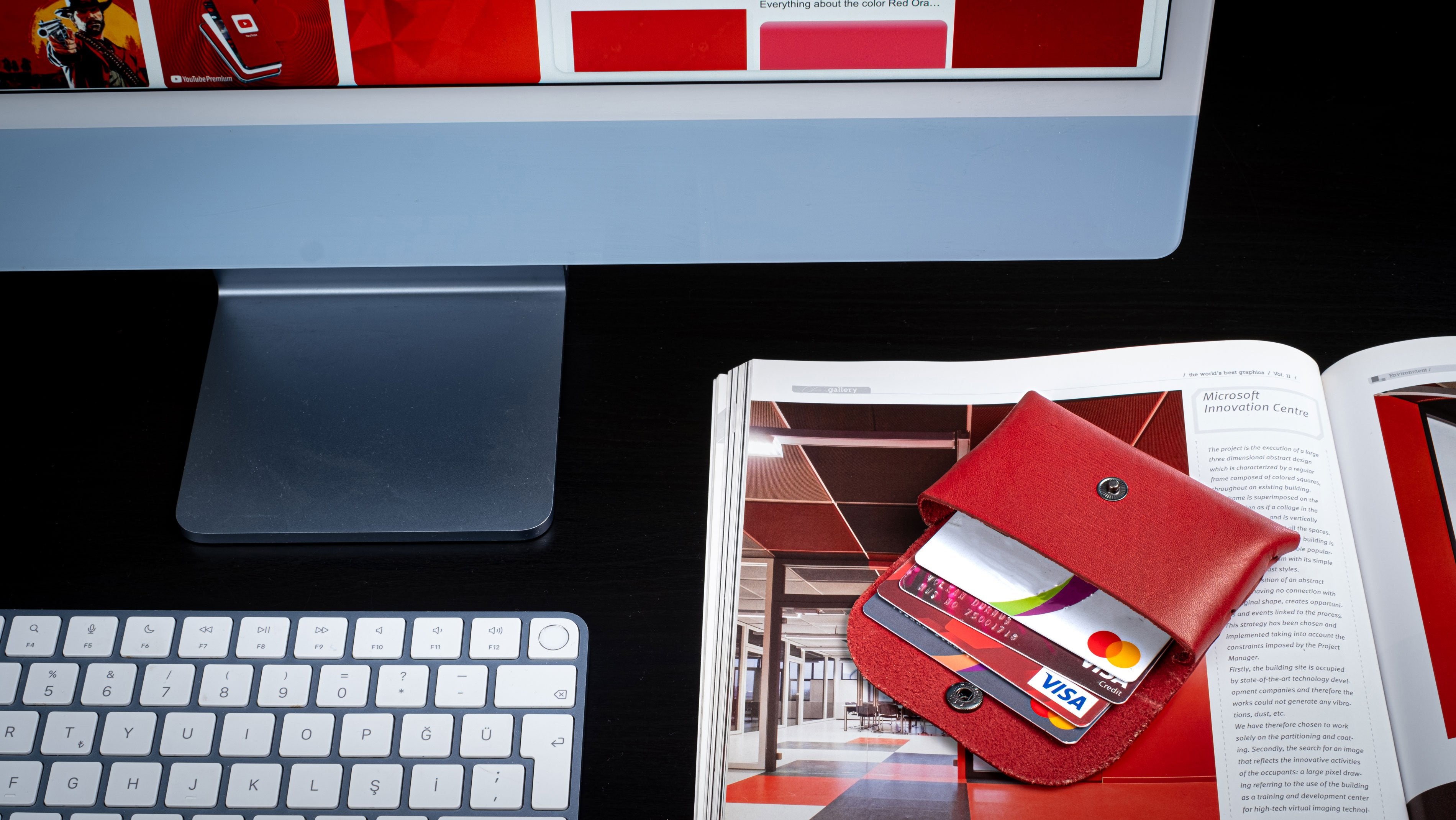 Kayigo-Marsel Kartvizitlik / Kulaklık çantası Koyu Kırmızı-Cüzdan & Kartlık-4-Milagron.com