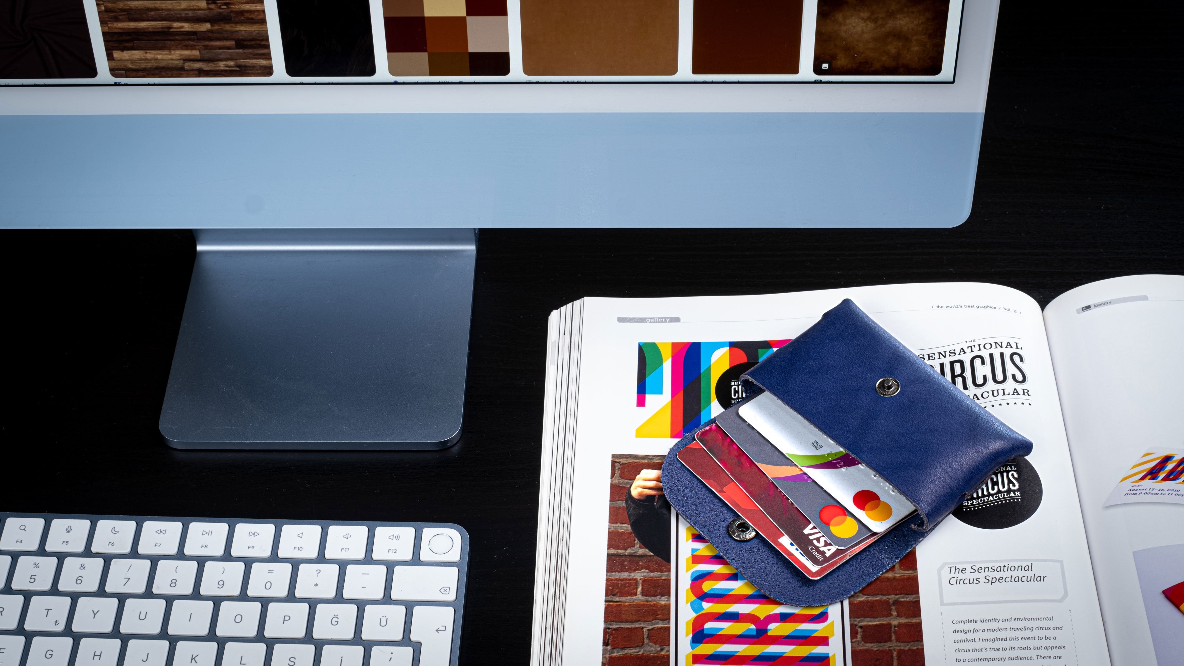 Kayigo-Marsel Kartvizitlik / Kulaklık çantası Lacivert-Cüzdan & Kartlık-4-Milagron.com