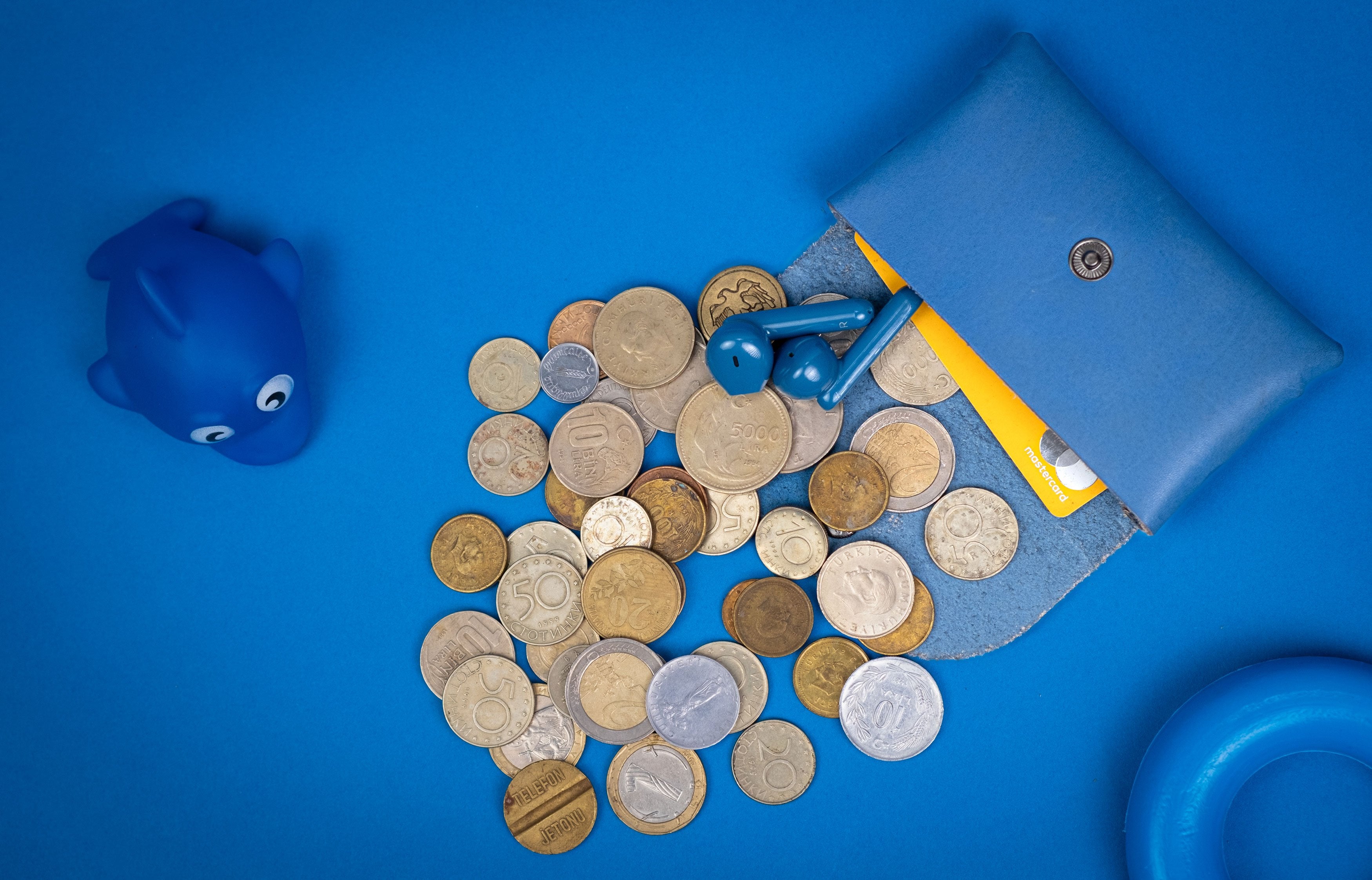 Kayigo-Marsel Kartvizitlik / Kulaklık çantası Mavi-Cüzdan & Kartlık-6-Milagron.com