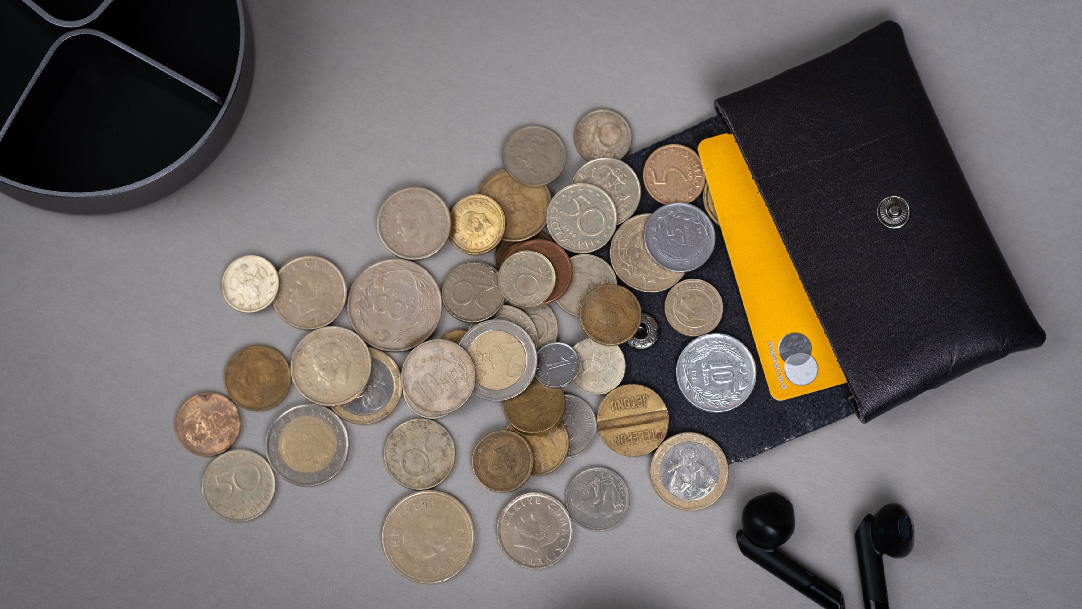 Kayigo-Marsel Kartvizitlik / Kulaklık çantası Siyah-Cüzdan & Kartlık-5-Milagron.com