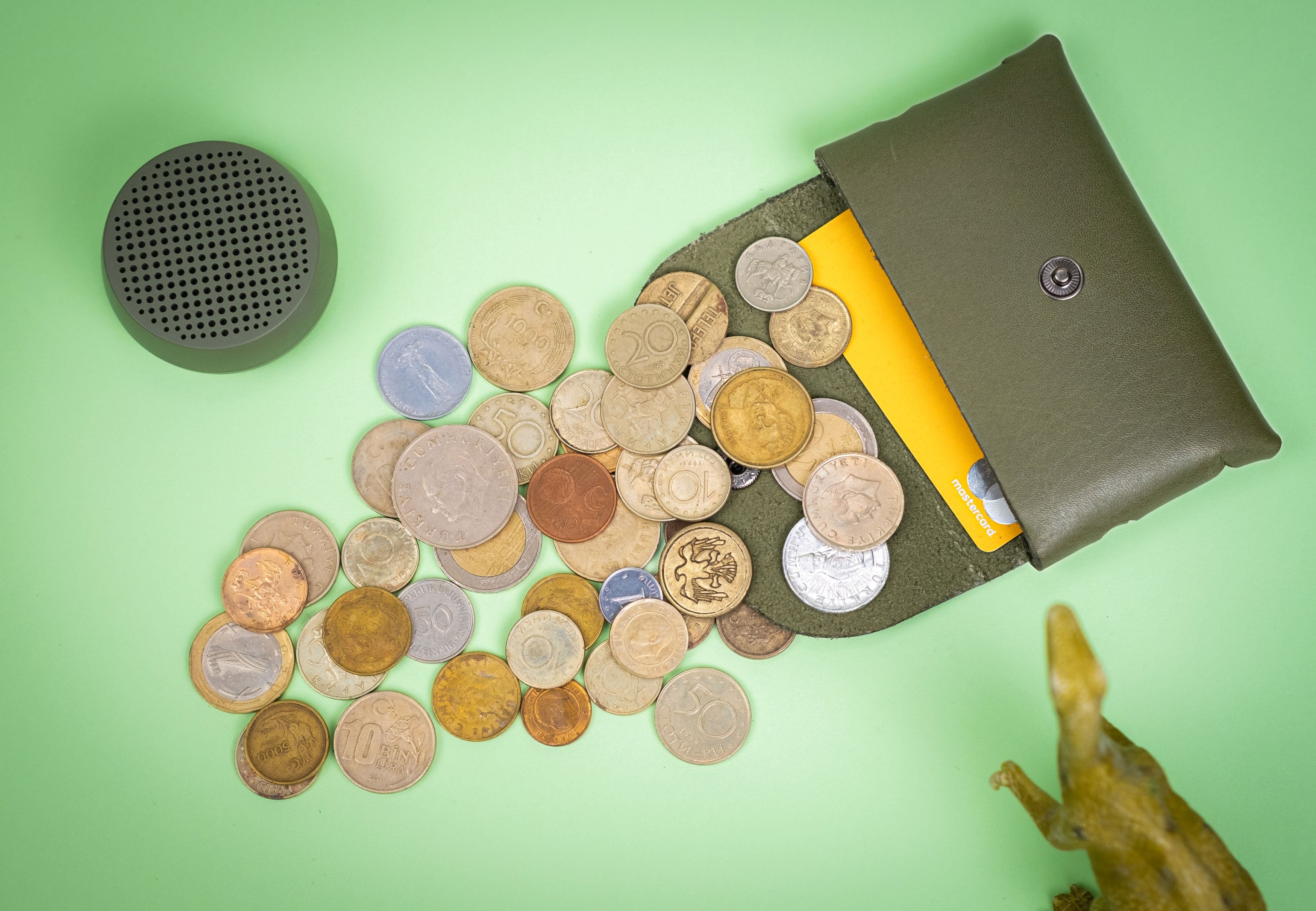 Kayigo-Marsel Kartvizitlik / Kulaklık çantası Yeşil-Cüzdan & Kartlık-6-Milagron.com