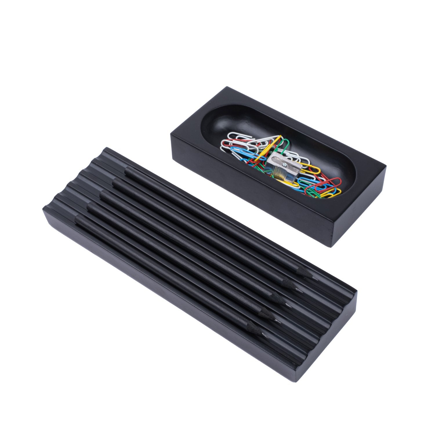 Kayigo-Siyah Woody İkili Set-Masaüstü Organizer-2-Milagron.com