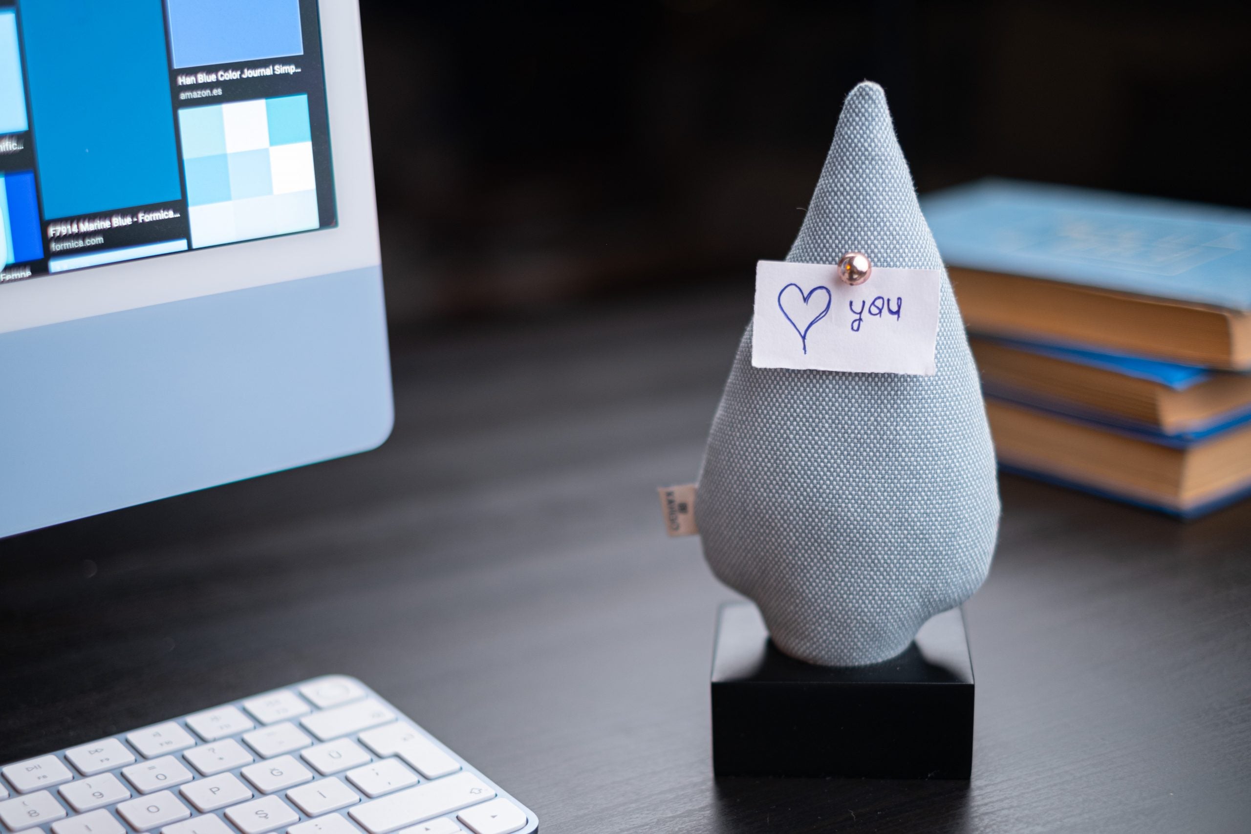 Kayigo-Siyah Woody Mavi Ladin üçlü Set-Masaüstü Organizer-5-Milagron.com