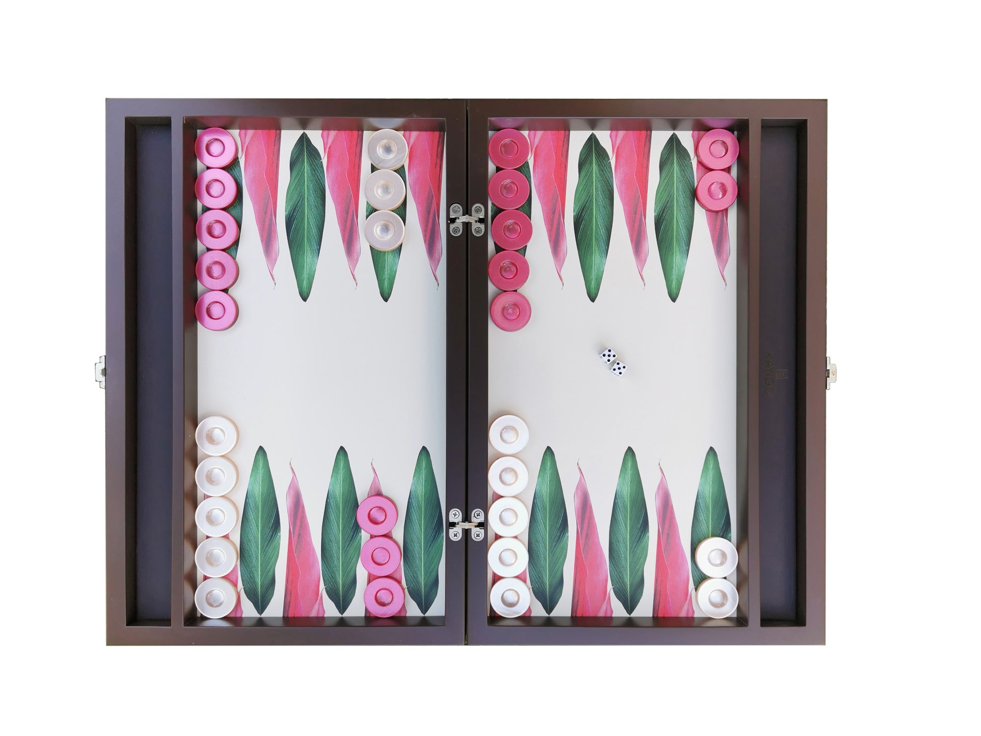 Kayigo-Tavla Pembe çi̇çek Desenli̇-Tavla-1-Milagron.com