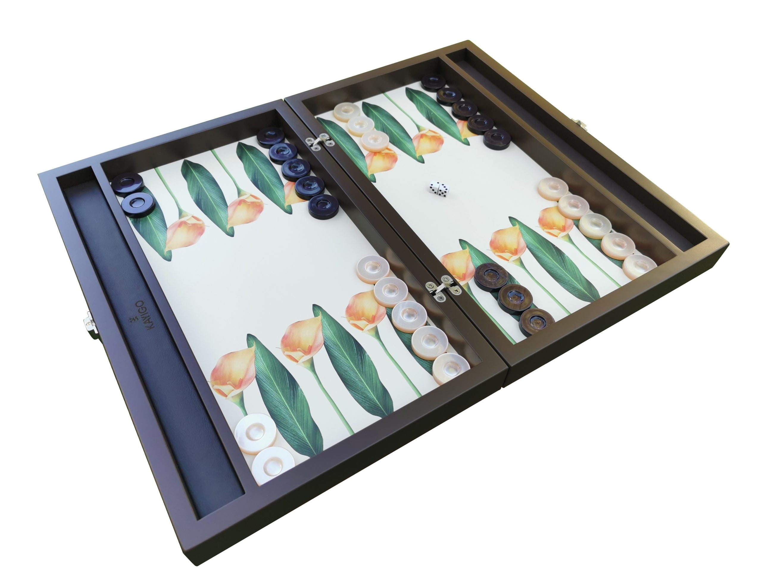 Kayigo-Tavla Sari çi̇çek Desenli̇-Tavla-2-Milagron.com